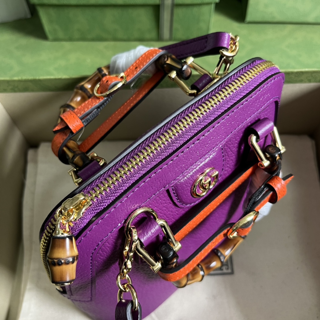Gucci Diana Bamboo Mini Tot Bag-20x16x8.5CM