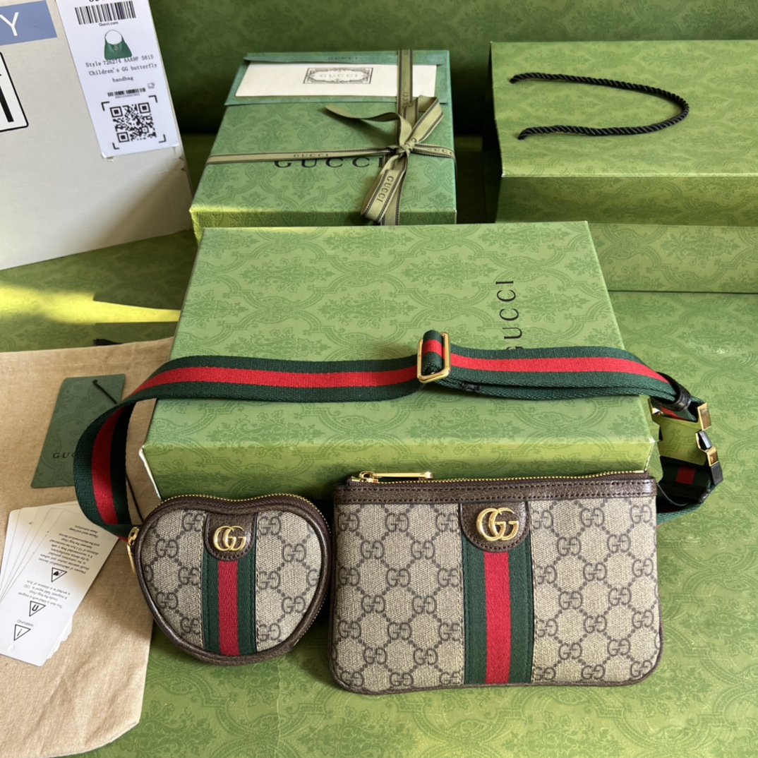 Gucci Waist Bag-12*11*2&20*13CM
