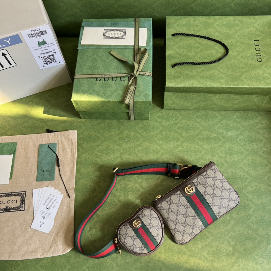 Gucci Waist Bag-12*11*2&20*13CM