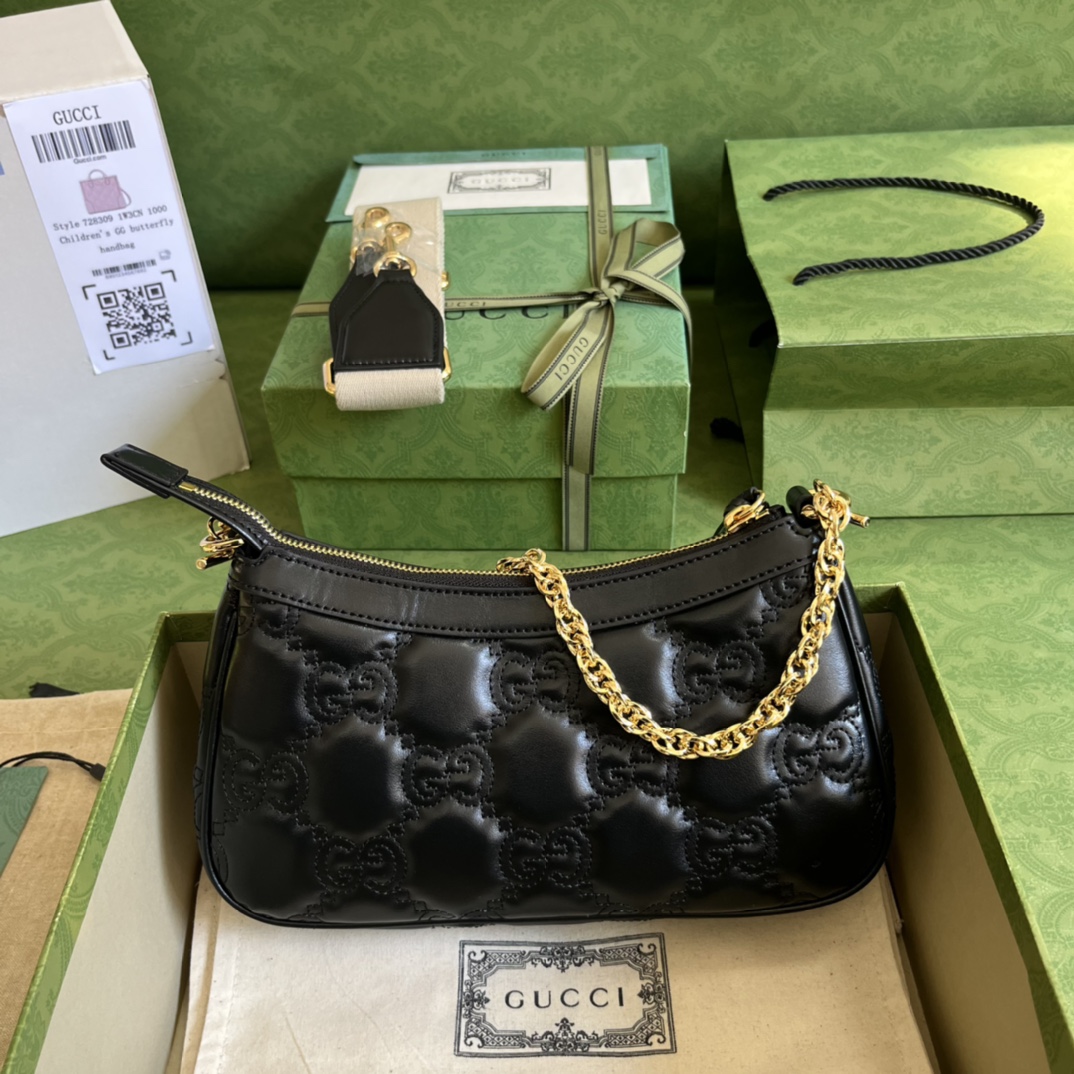 Gucci GG Matelassé Handlebag-25*15*8CM