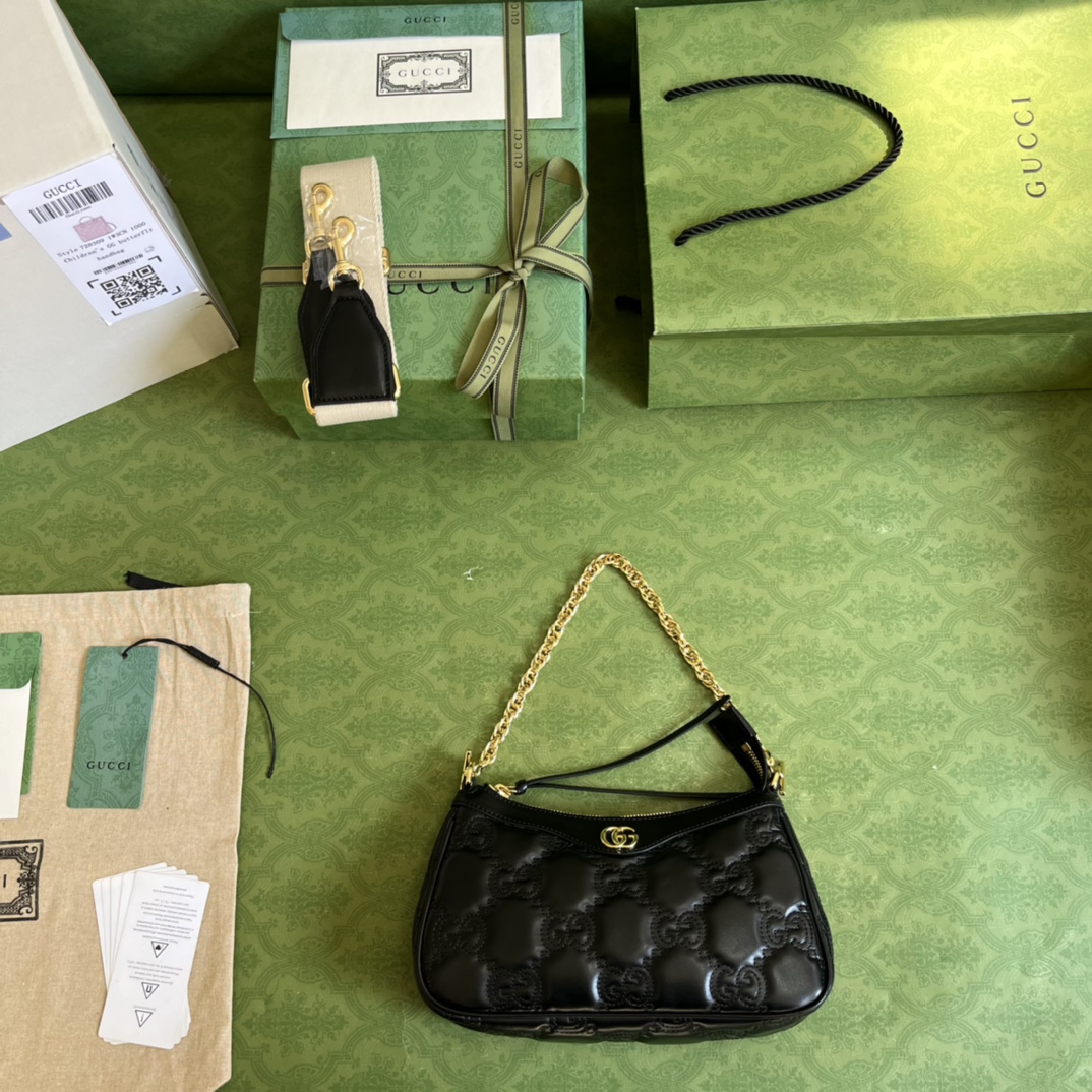 Gucci GG Matelassé Handlebag-25*15*8CM