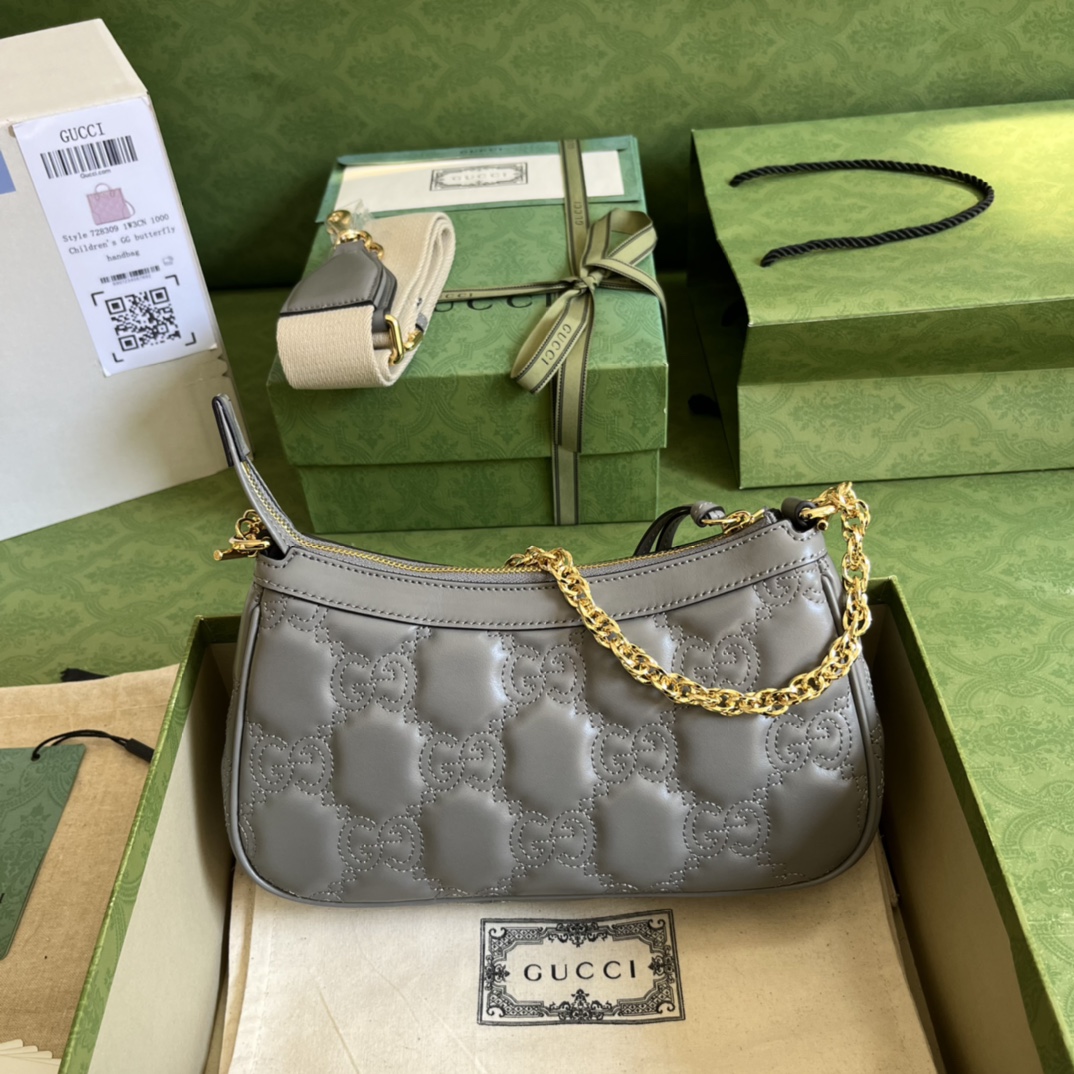 Gucci GG Matelassé Handlebag-25*15*8CM