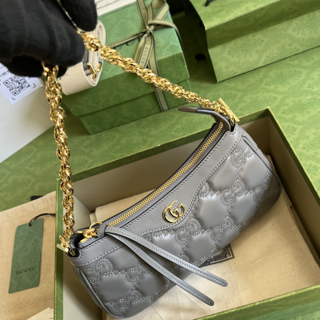 Gucci GG Matelassé Handlebag-25*15*8CM