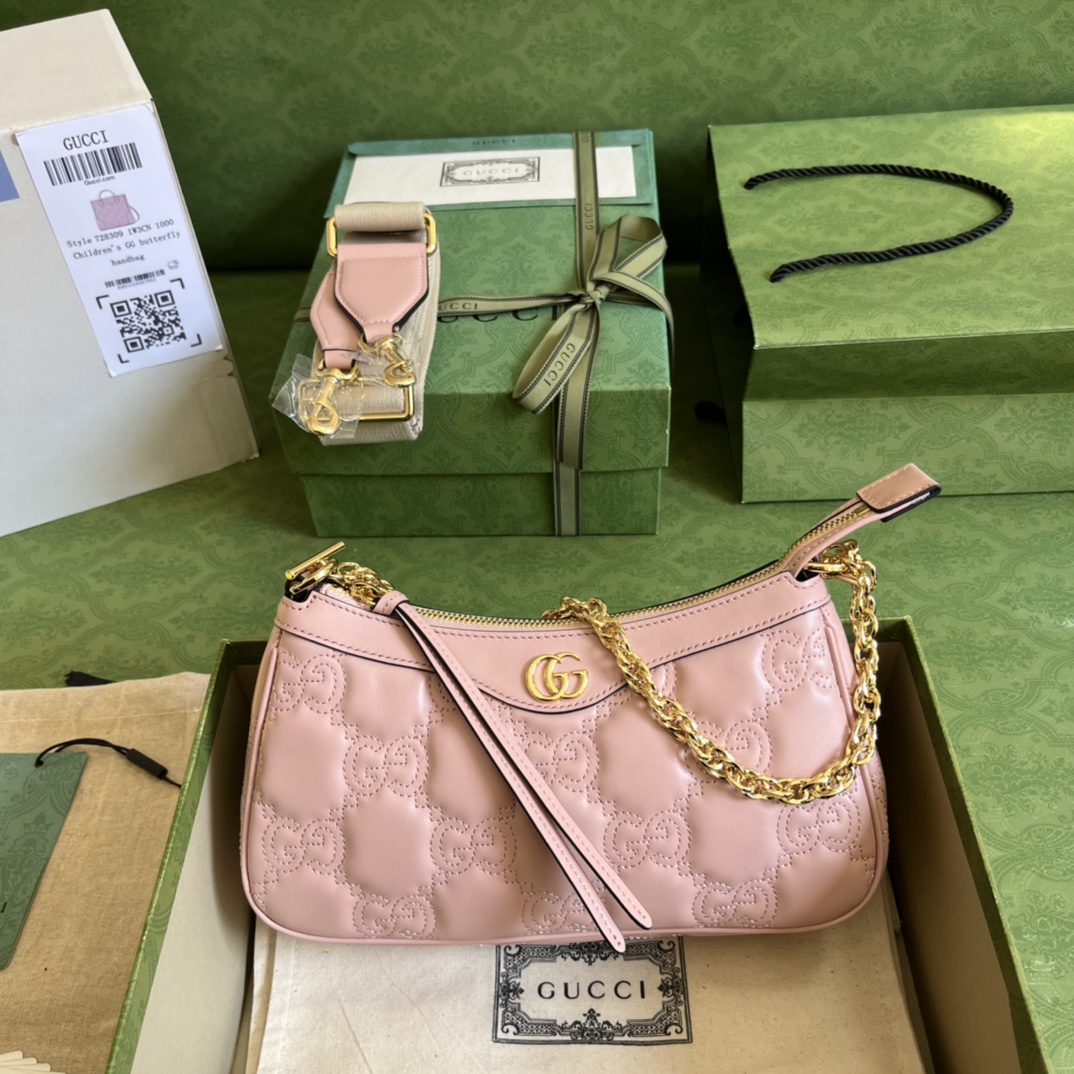 Gucci GG Matelassé Handlebag-25*15*8CM