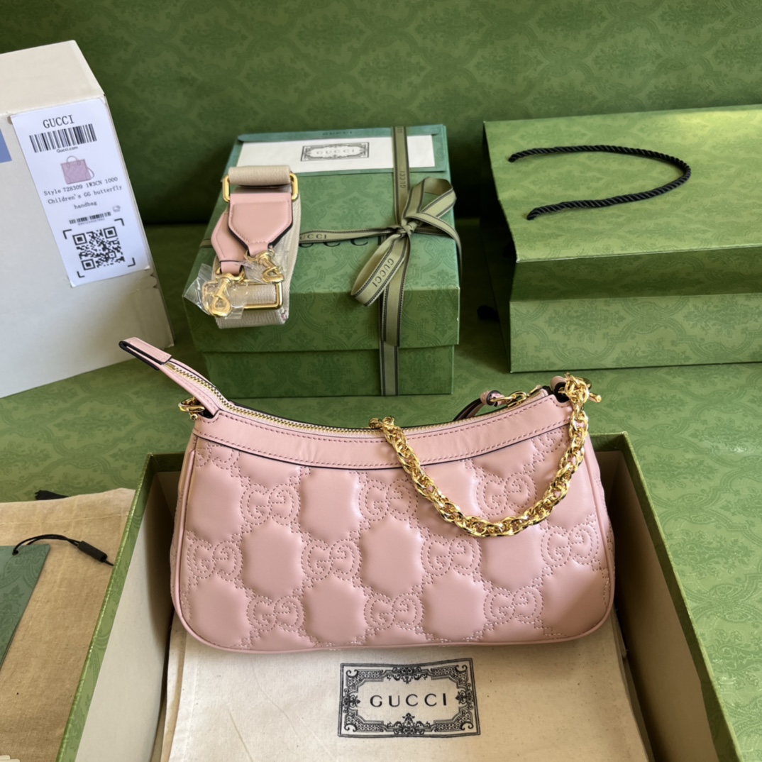 Gucci GG Matelassé Handlebag-25*15*8CM