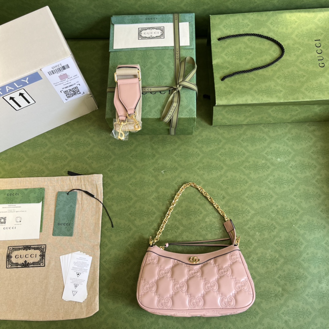 Gucci GG Matelassé Handlebag-25*15*8CM