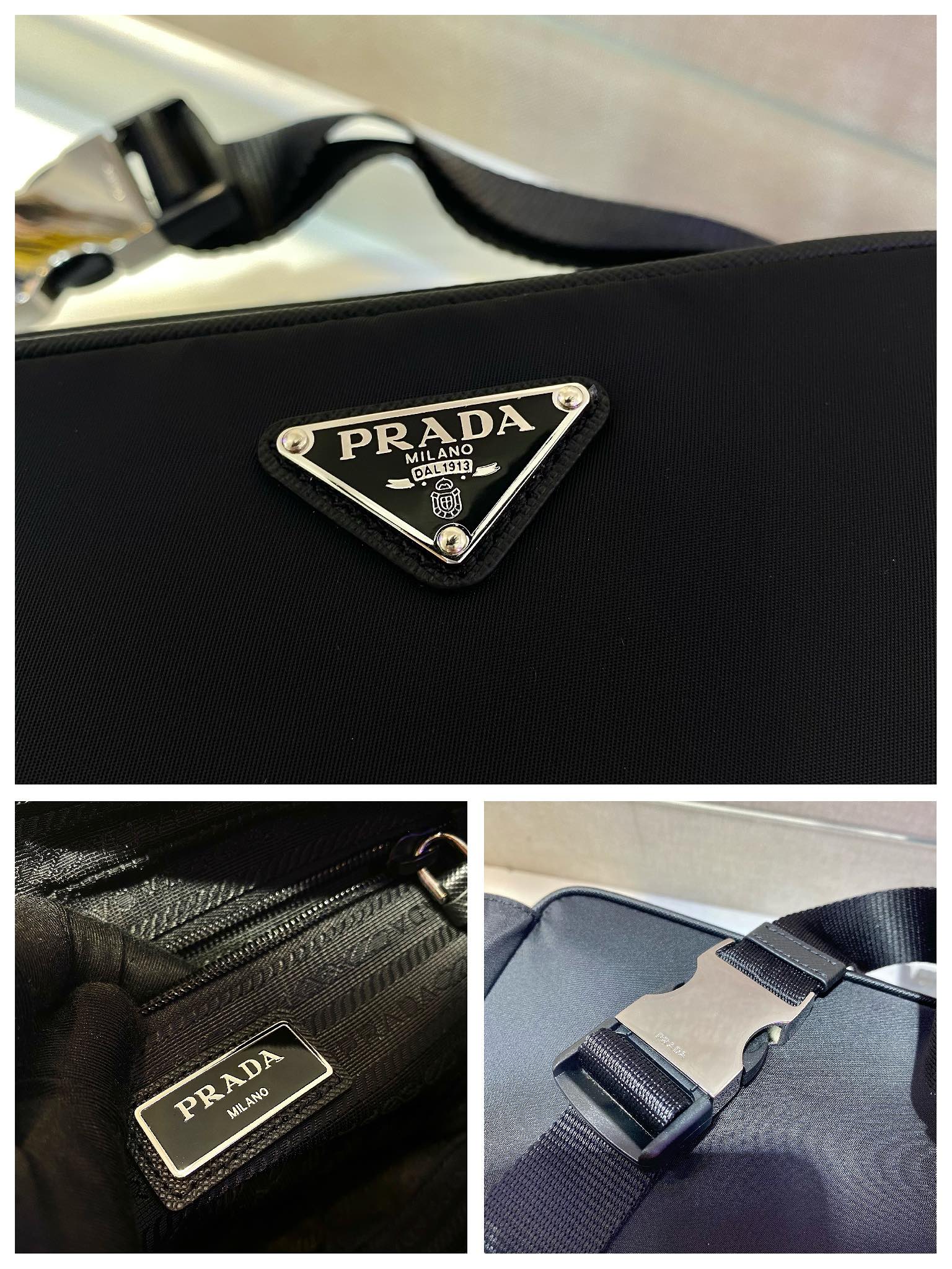 Prada 1BL010 Waist Bag -21*12.5*4.5CM