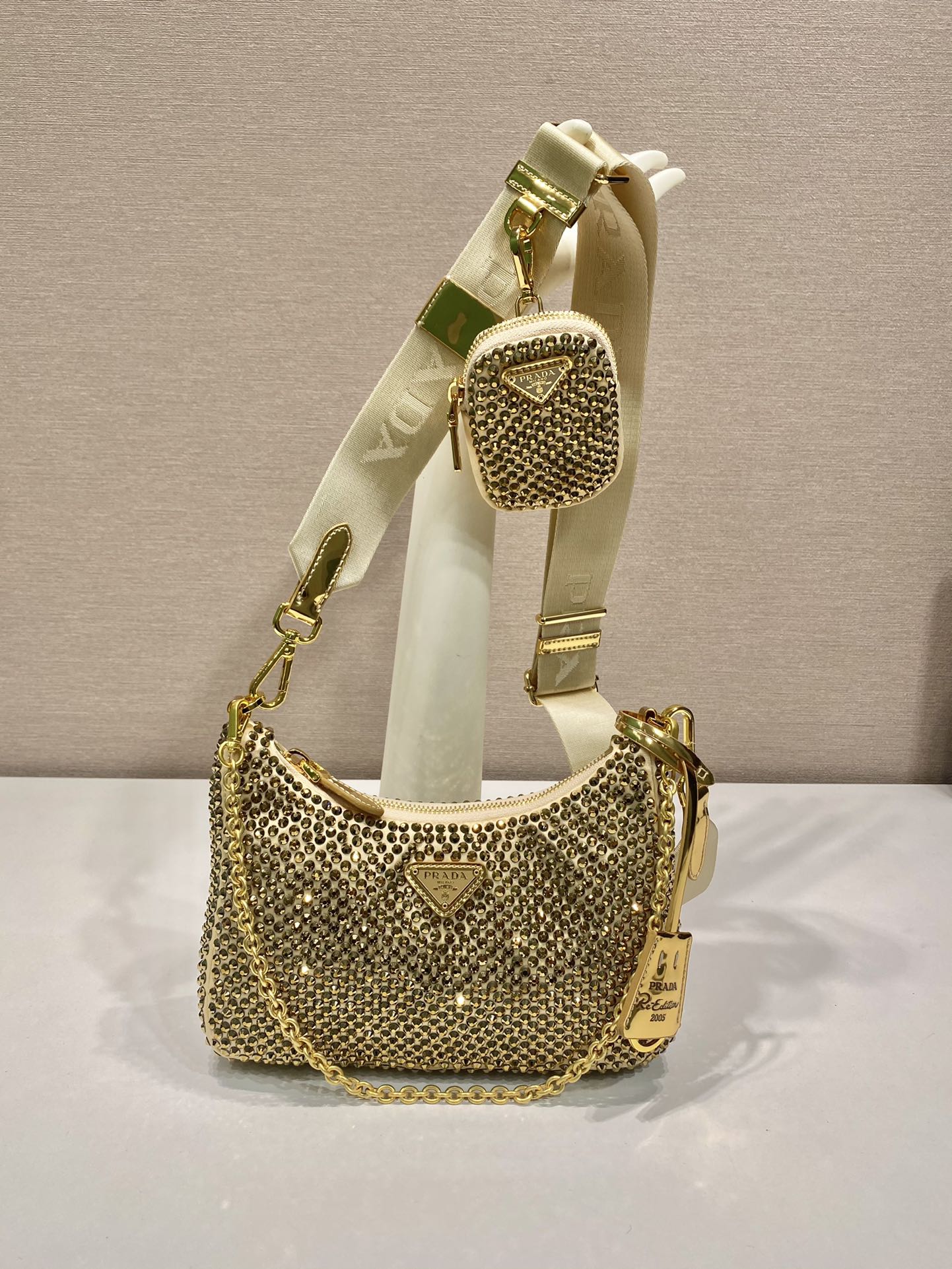 Prada 1BH204 Nylon Hobo Bag-22*16*6CM