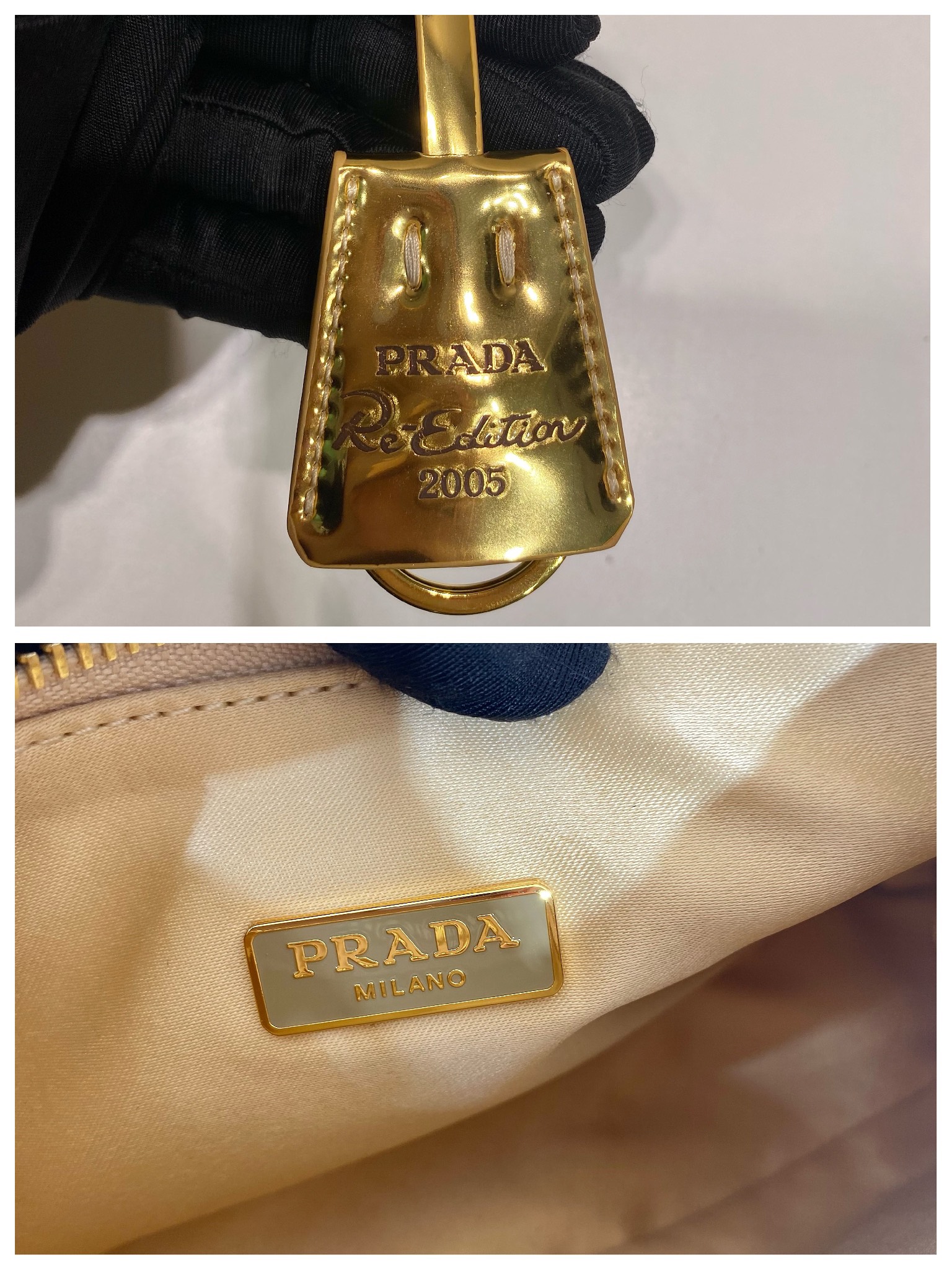 Prada 1BH204 Nylon Hobo Bag-22*16*6CM