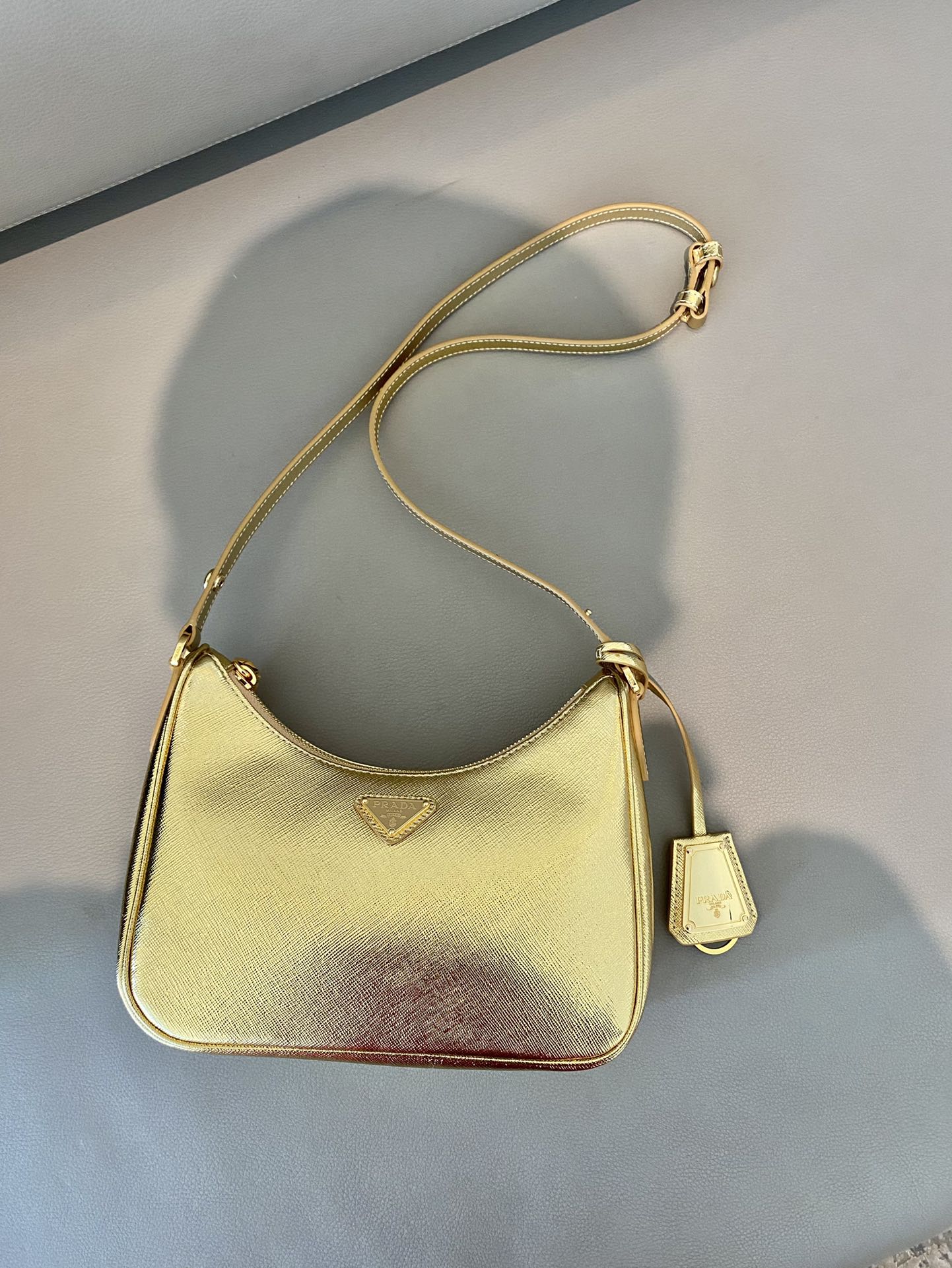 Prada Nylon 1BC204B Hobo Bag-23*17*6.5CM