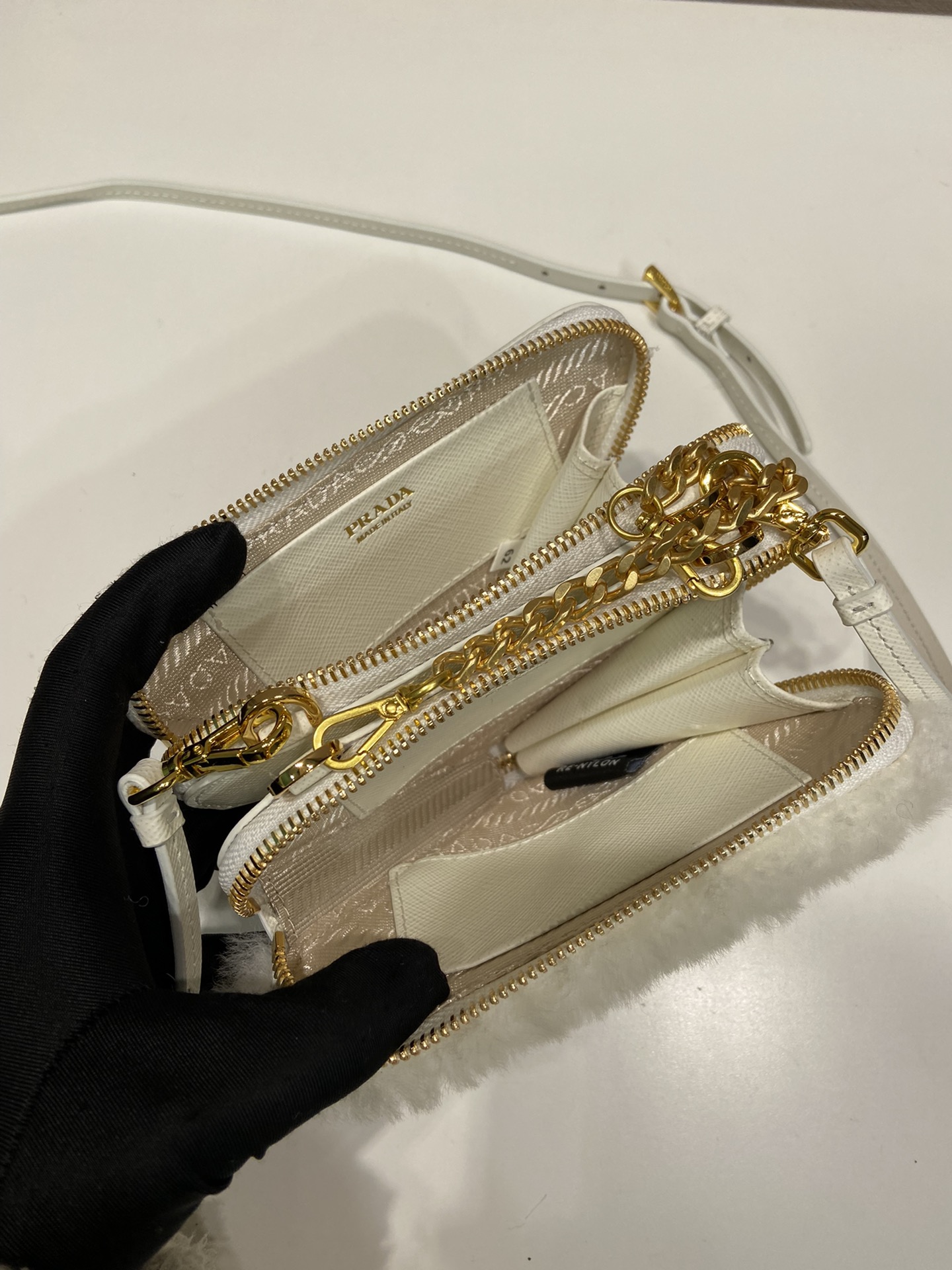 Prada 1NR015 Double Triangle Bag -15*10*5CM