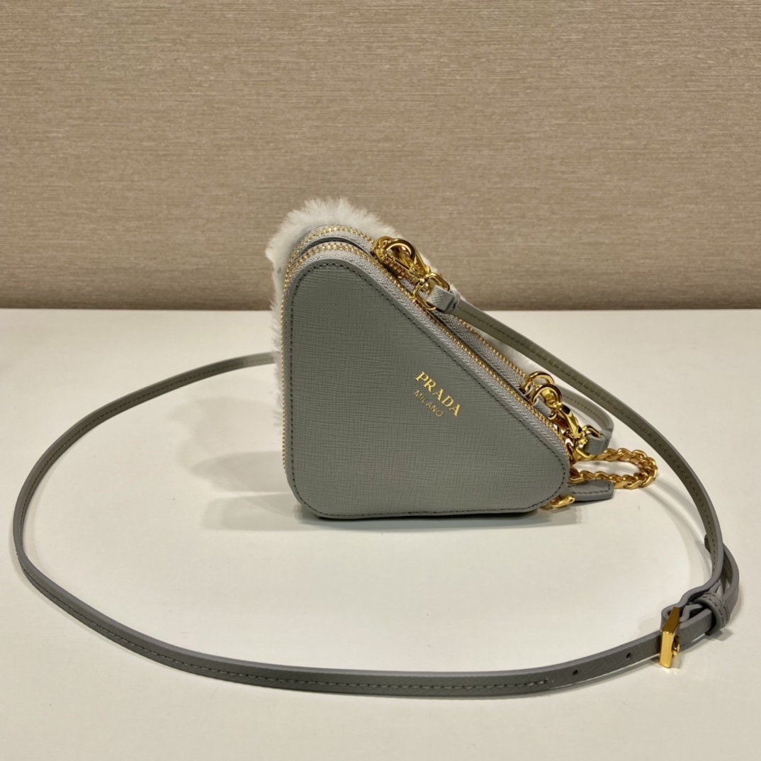 Prada 1NR015 Double Triangle Bag -15*10*5CM