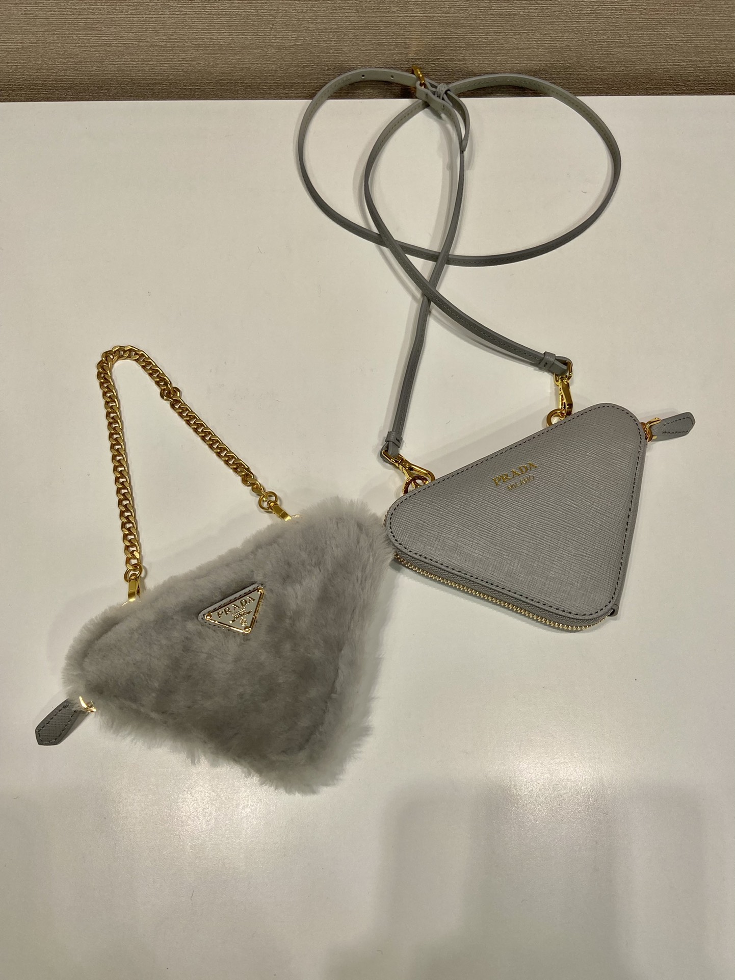 Prada 1NR015 Double Triangle Bag -15*10*5CM
