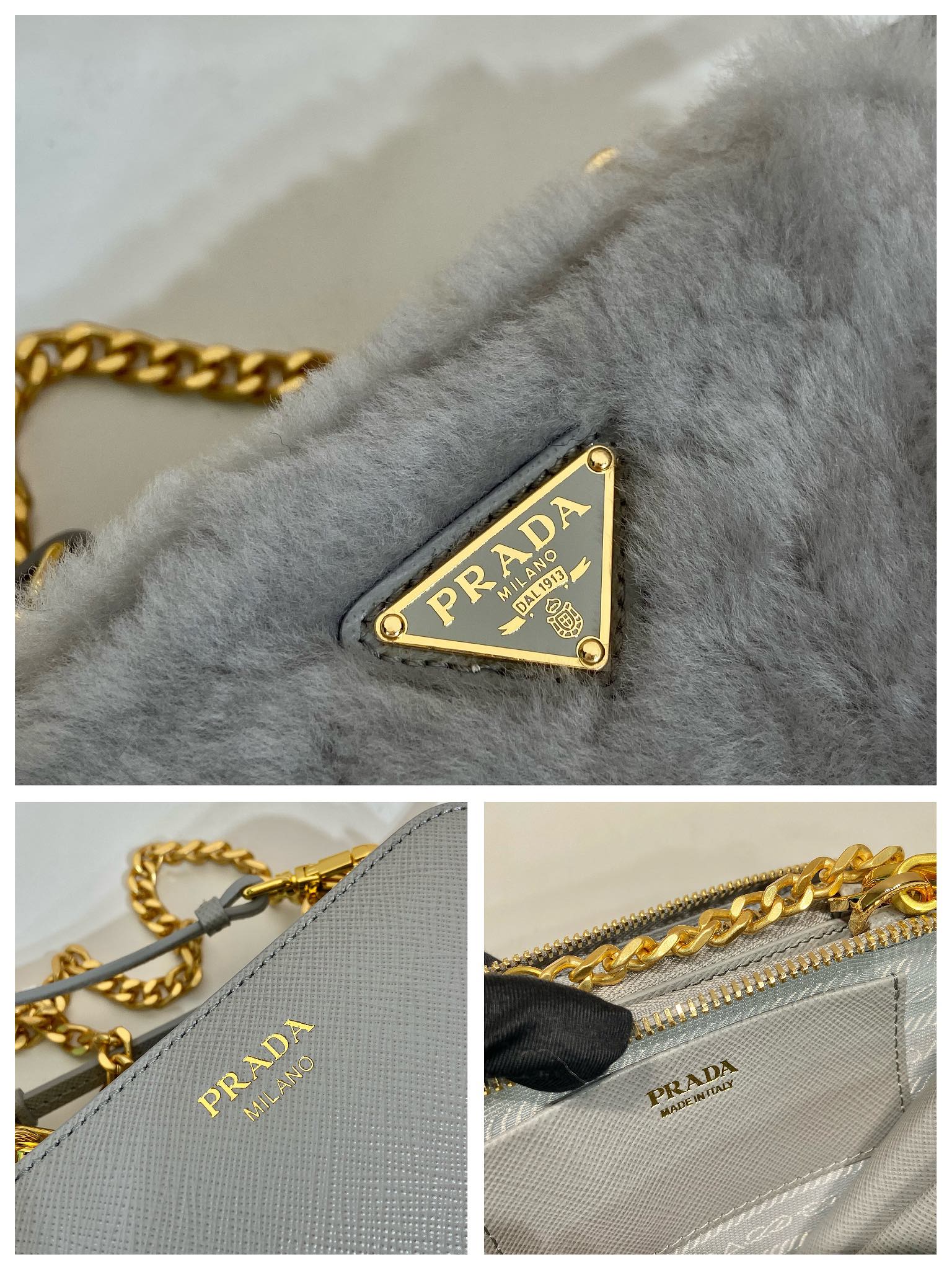 Prada 1NR015 Double Triangle Bag -15*10*5CM