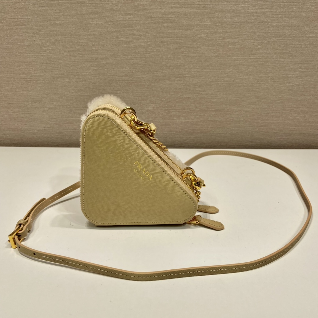 Prada 1NR015 Double Triangle Bag -15*10*5CM Prada 1NR015 Double Triangle Bag -15*10*5CM