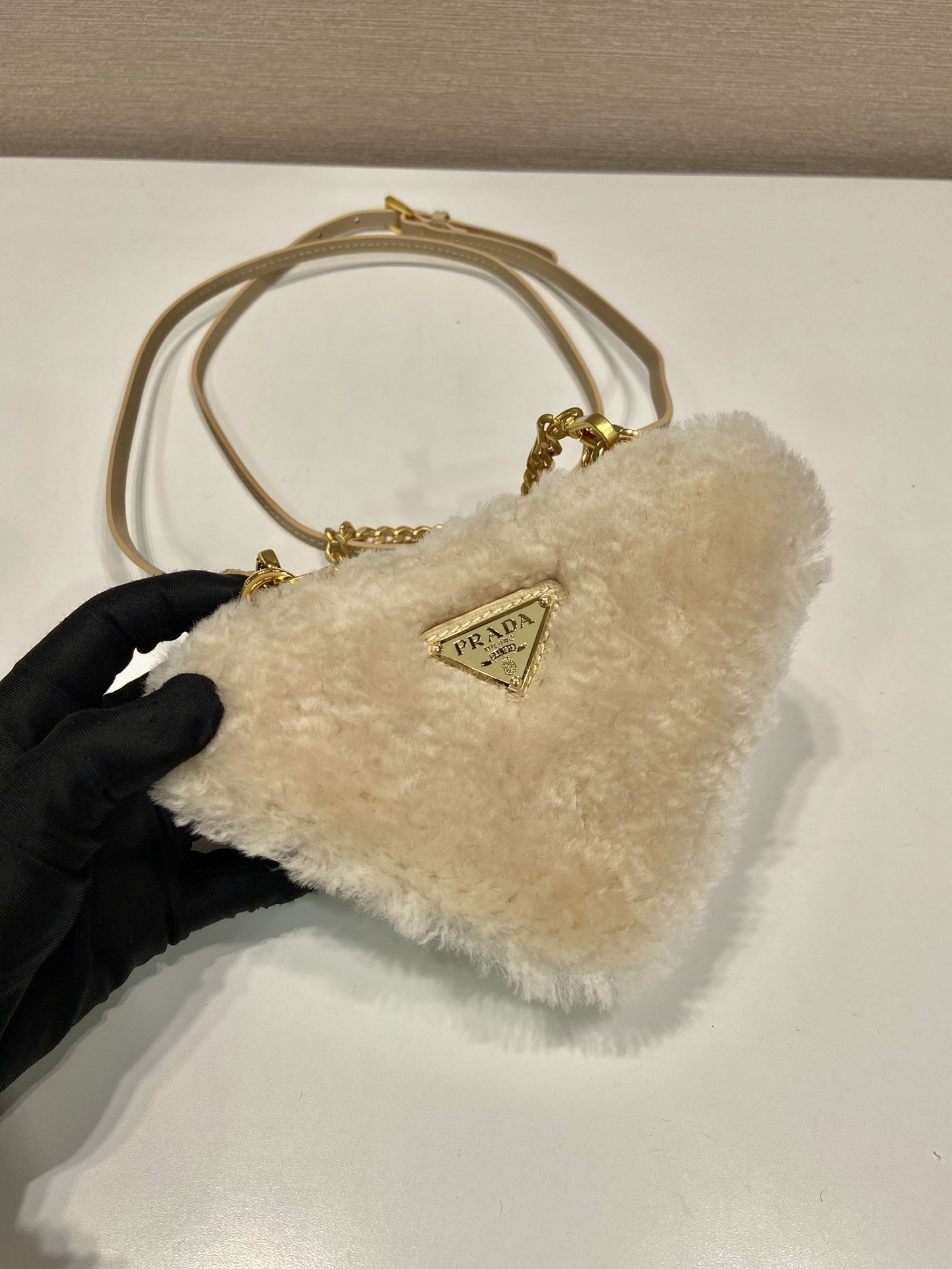 Prada 1NR015 Double Triangle Bag -15*10*5CM Prada 1NR015 Double Triangle Bag -15*10*5CM