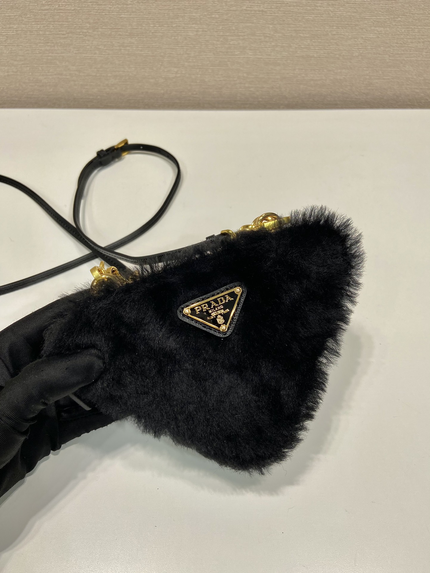 Prada 1NR015 Double Triangle Bag -15*10*5CM Prada 1NR015 Double Triangle Bag -15*10*5CM
