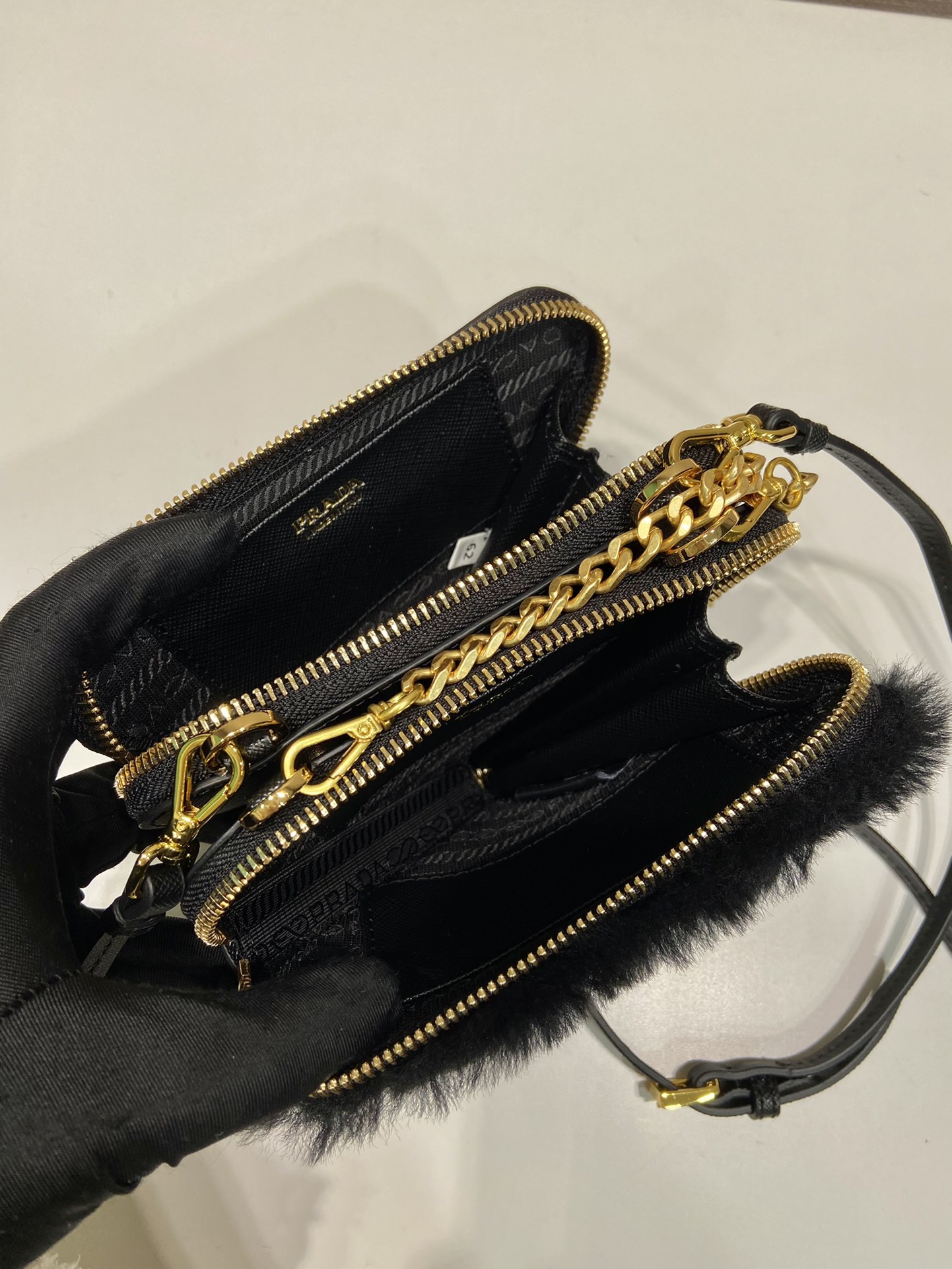 Prada 1NR015 Double Triangle Bag -15*10*5CM Prada 1NR015 Double Triangle Bag -15*10*5CM