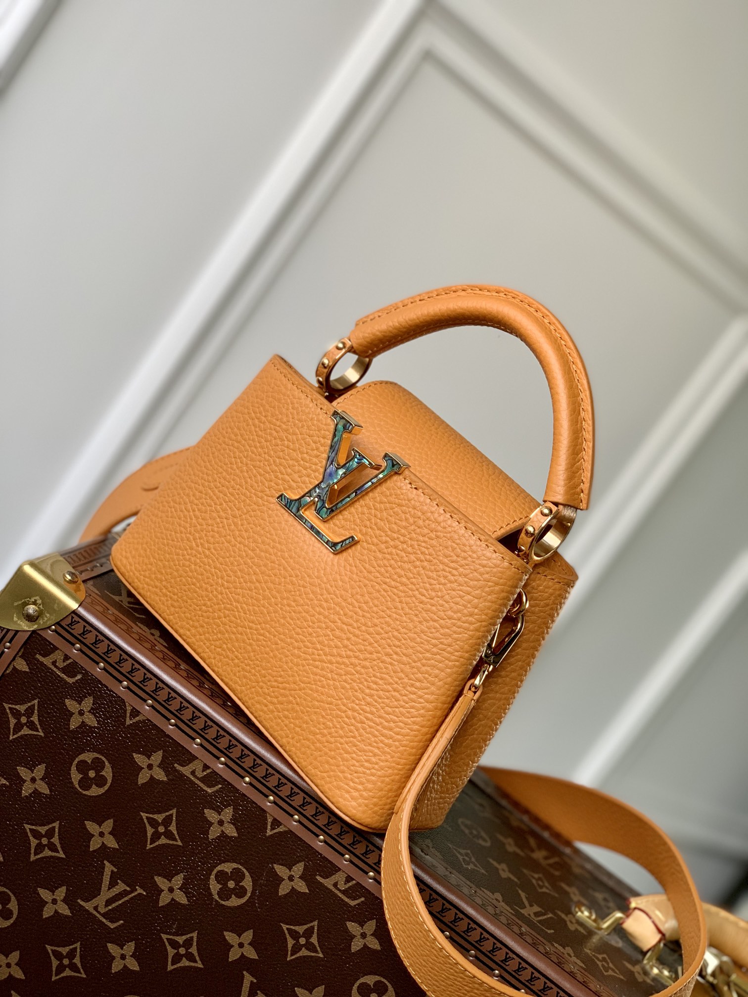 Louis Vuitton Mini Capucines Handlebag-M21168-21*14*8CM