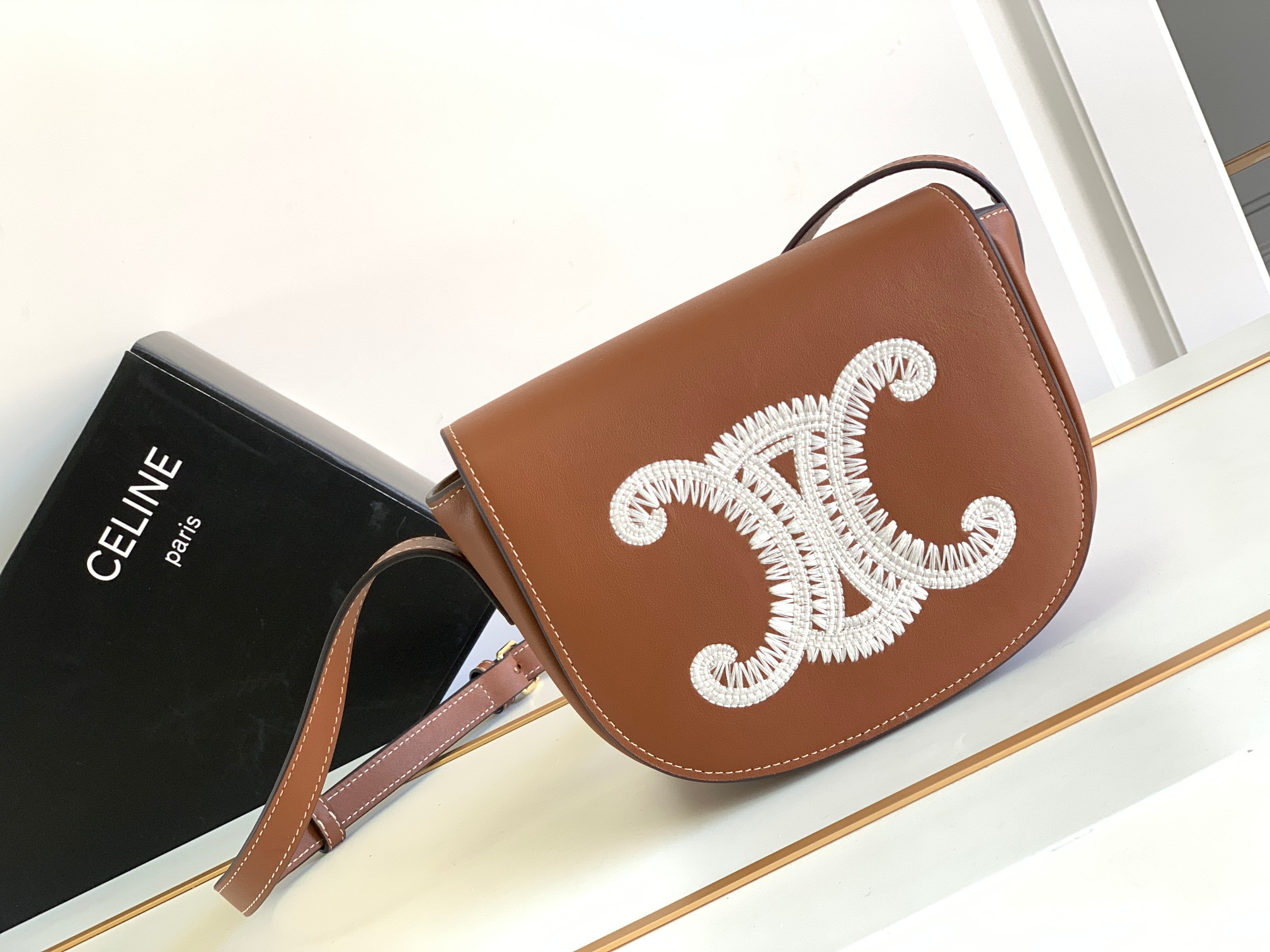 Celina Folco Cuir Triomphe Bag-18.5*15*7CM