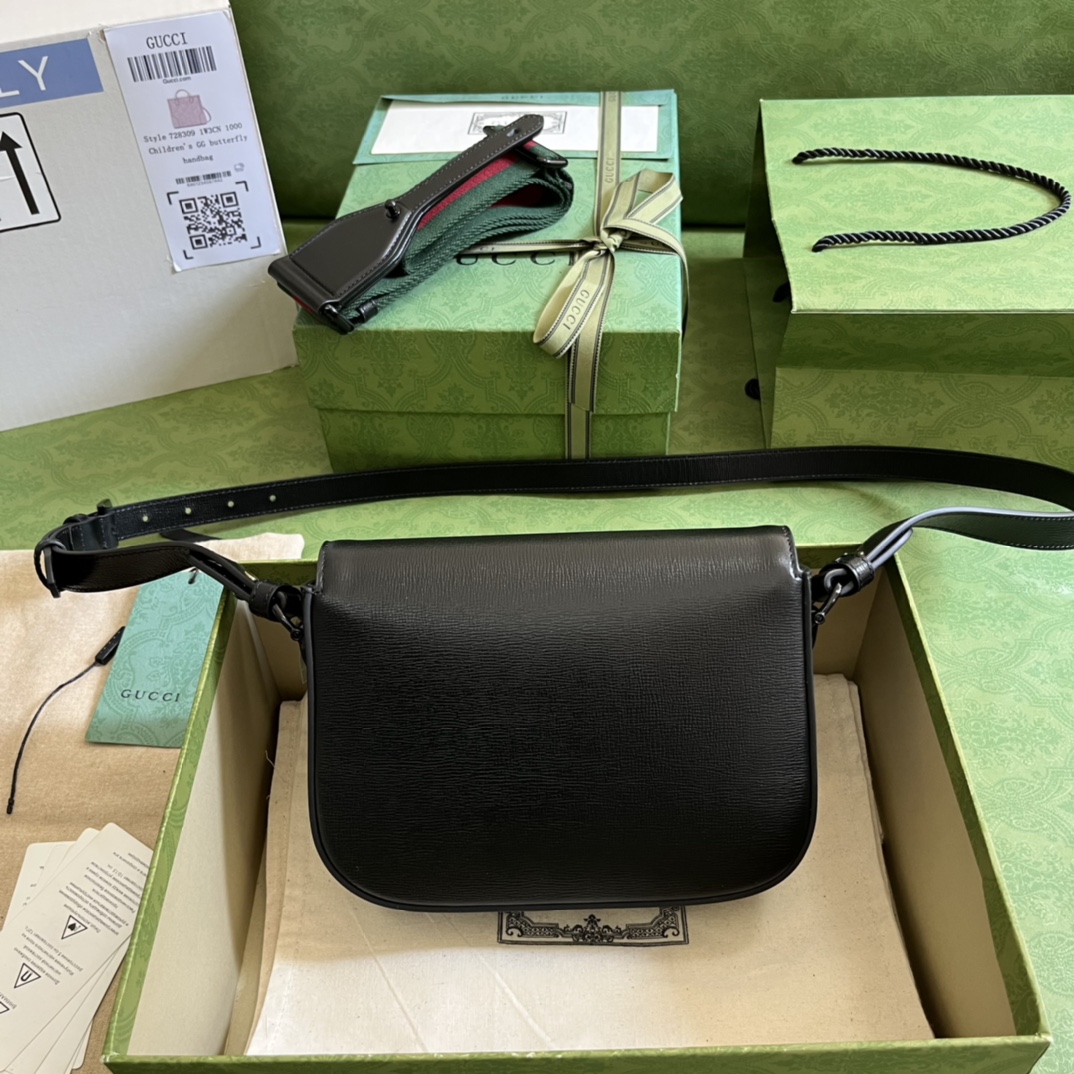 Gucci 1955 Horsebit Shoulder Bag-20.6*14.4*5.1CM