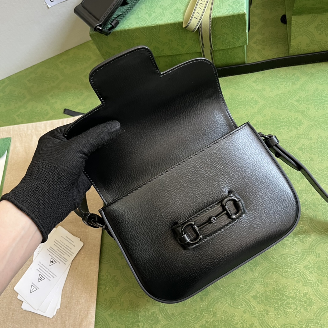 Gucci 1955 Horsebit Shoulder Bag-20.6*14.4*5.1CM
