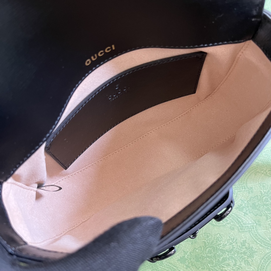 Gucci 1955 Horsebit Shoulder Bag-20.6*14.4*5.1CM