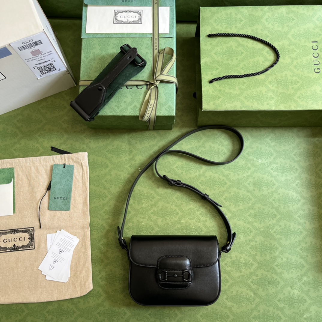 Gucci 1955 Horsebit Shoulder Bag-20.6*14.4*5.1CM