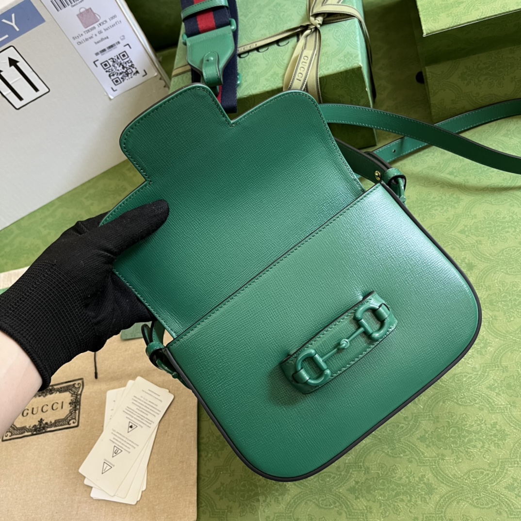 Gucci 1955 Horsebit Shoulder Bag-20.6*14.4*5.1CM