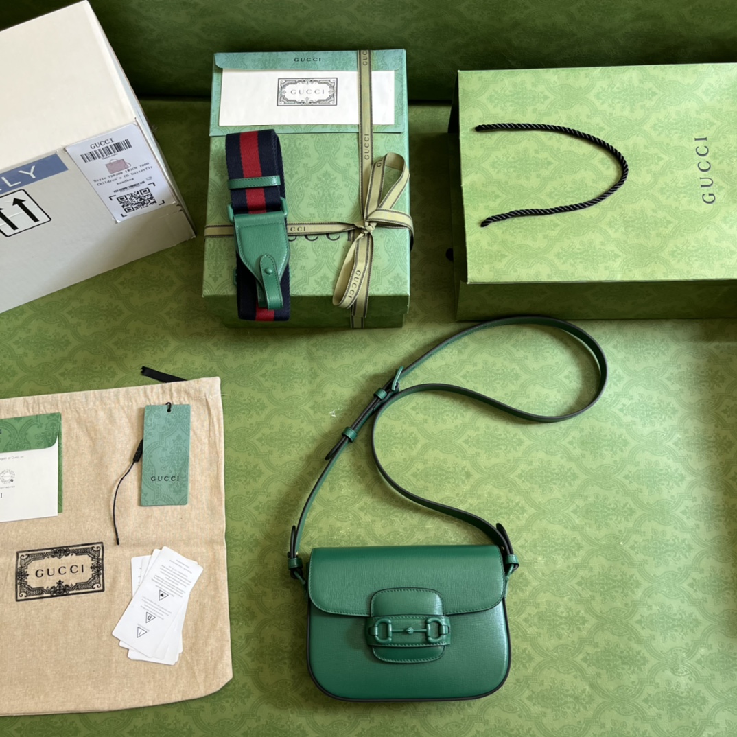 Gucci 1955 Horsebit Shoulder Bag-20.6*14.4*5.1CM