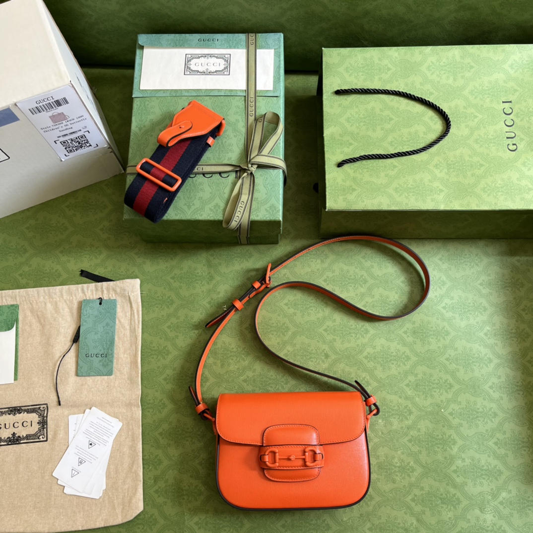 Gucci 1955 Horsebit Shoulder Bag-20.6*14.4*5.1CM