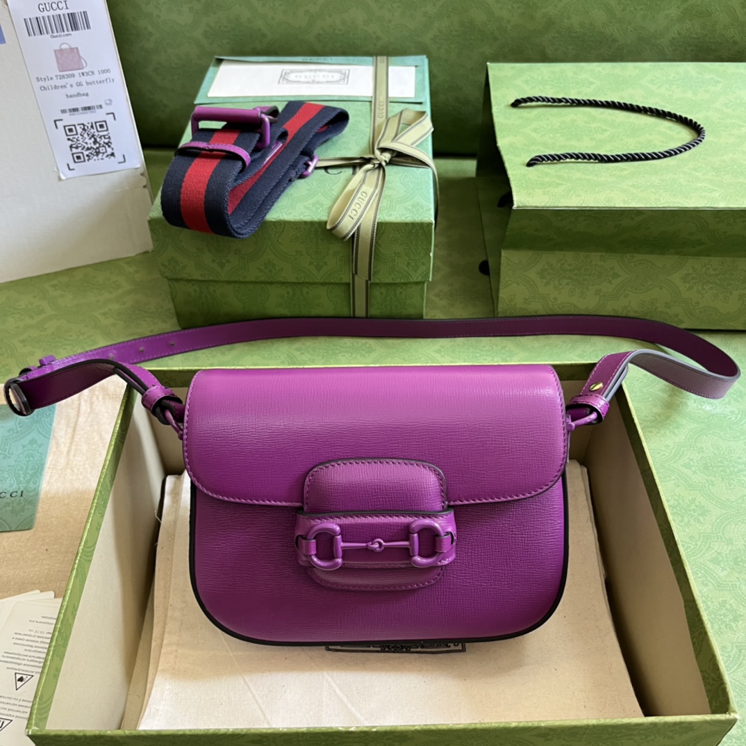 Gucci 1955 Horsebit Shoulder Bag-20.6*14.4*5.1CM