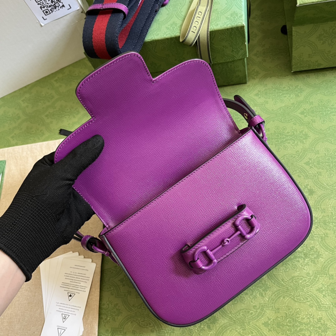 Gucci 1955 Horsebit Shoulder Bag-20.6*14.4*5.1CM