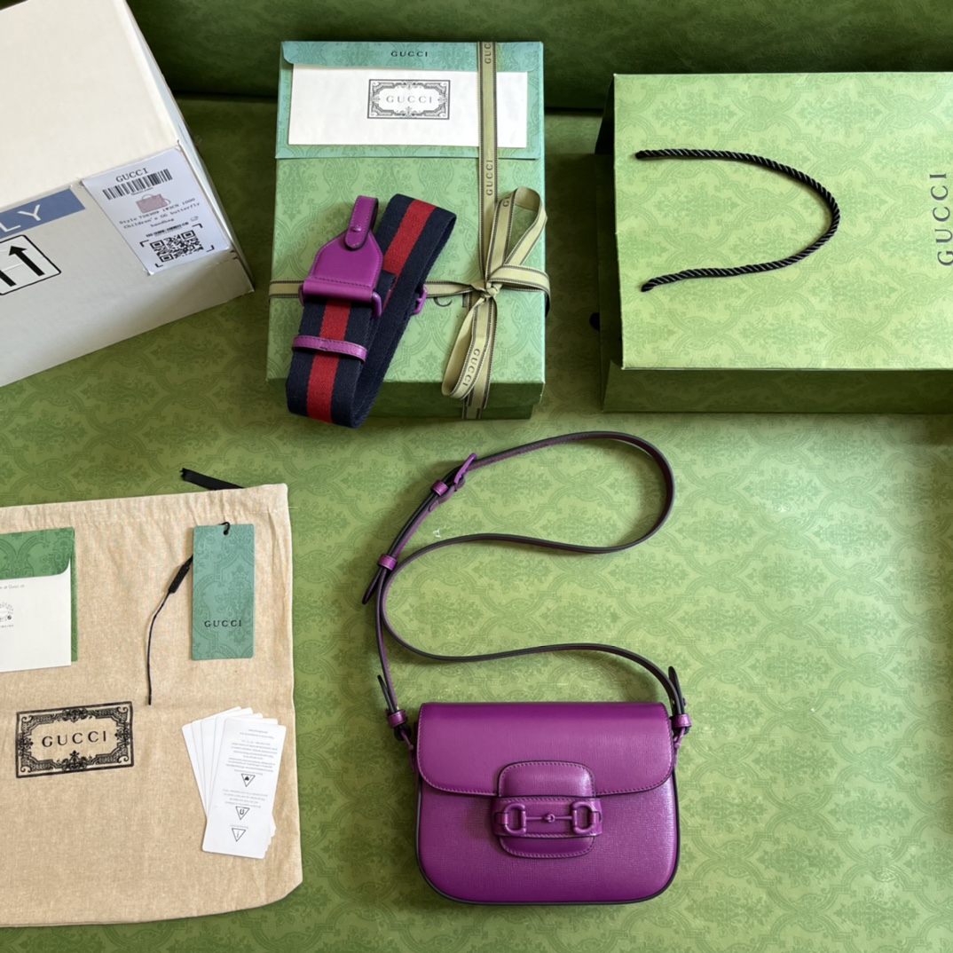 Gucci 1955 Horsebit Shoulder Bag-20.6*14.4*5.1CM