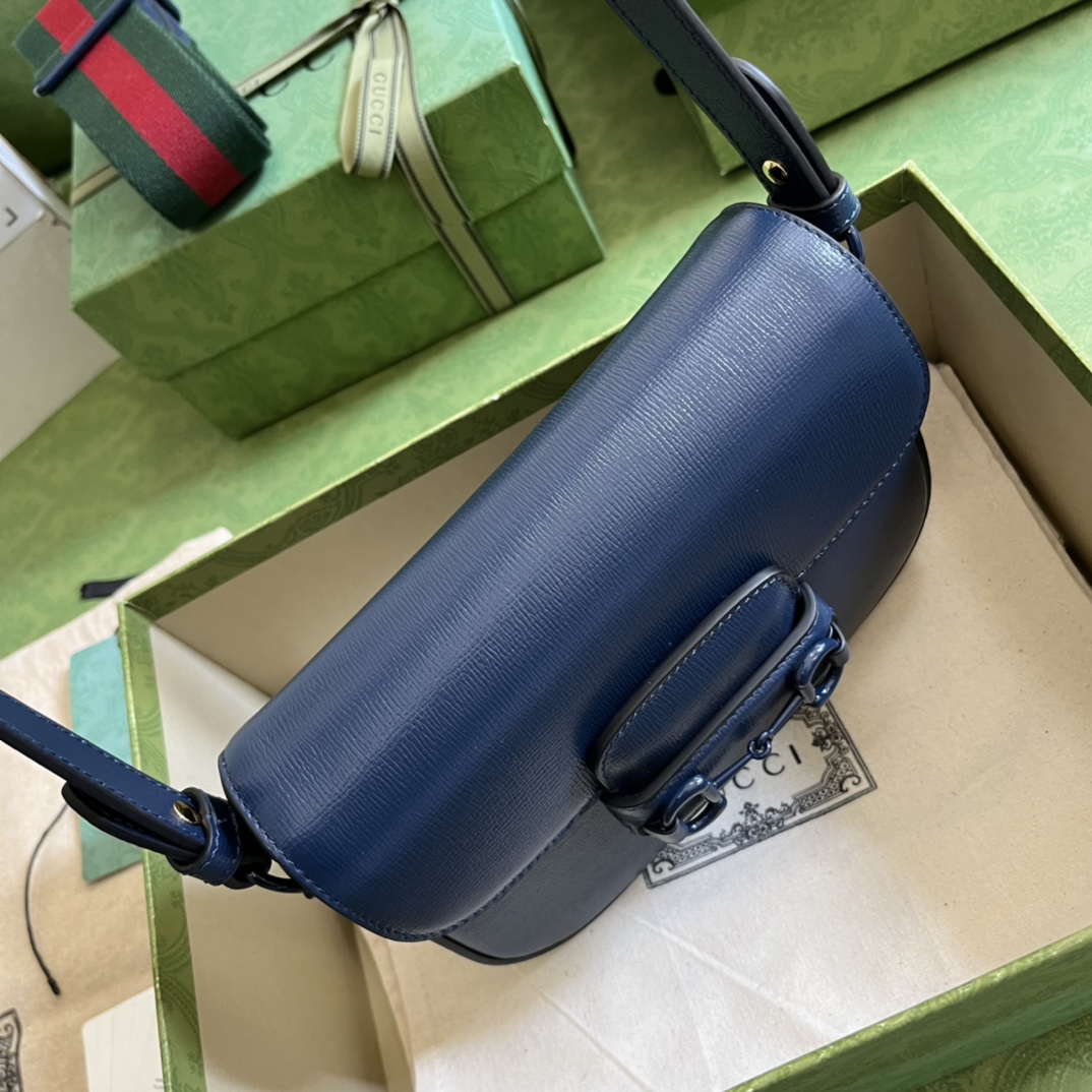 Gucci 1955 Horsebit Shoulder Bag-20.6*14.4*5.1CM