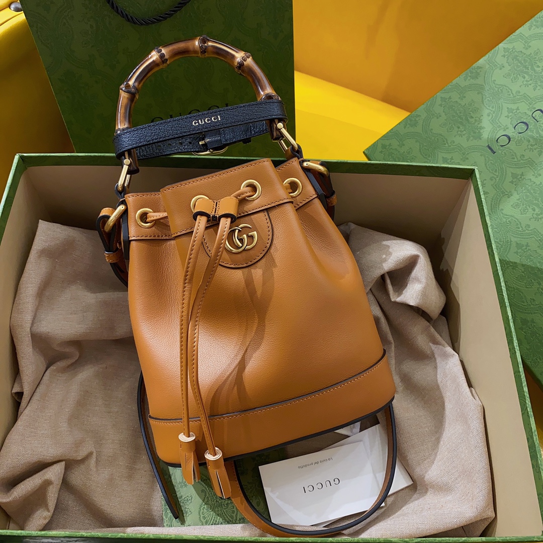 Gucci Diana Bamboo Bucket-19*30*6CM