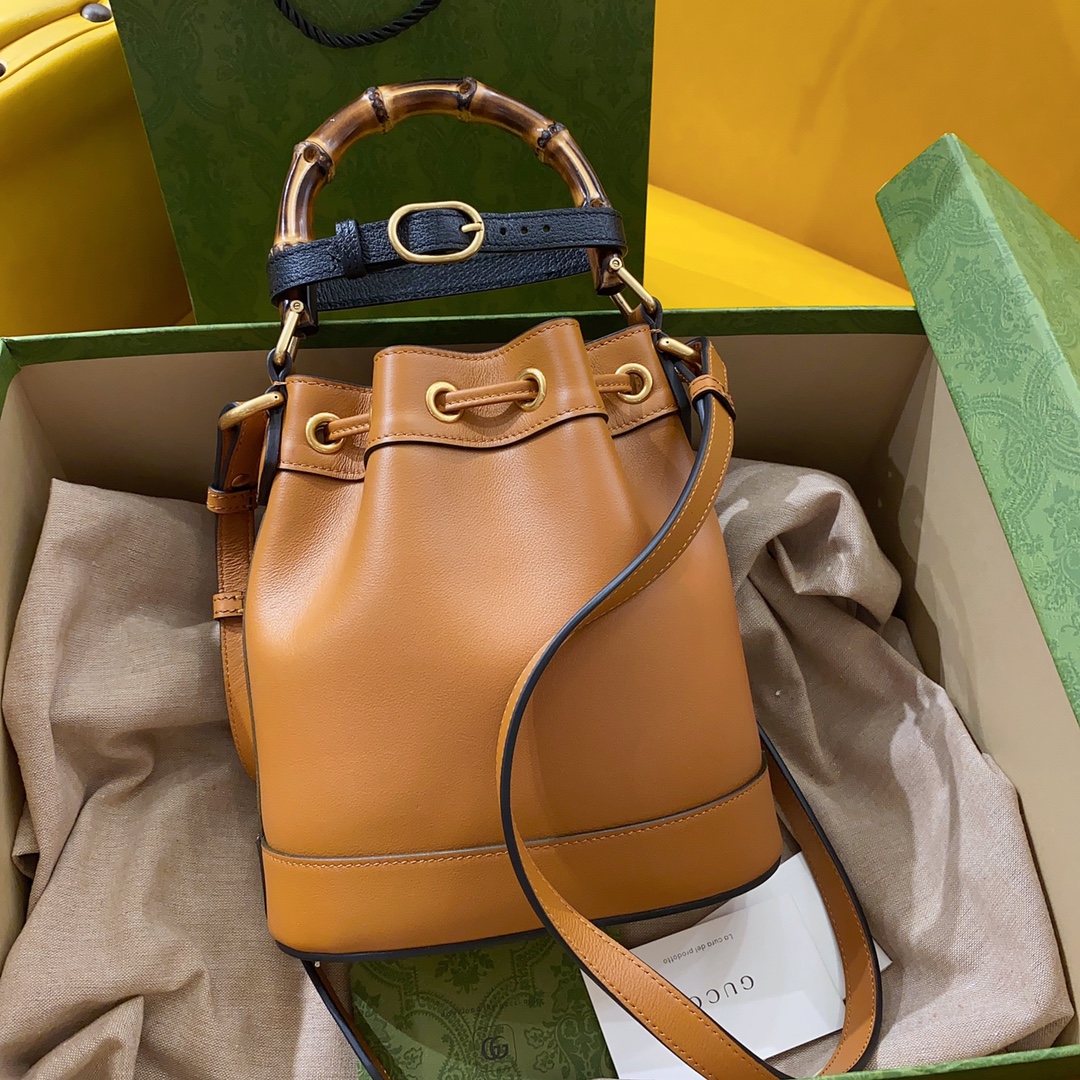 Gucci Diana Bamboo Bucket-19*30*6CM