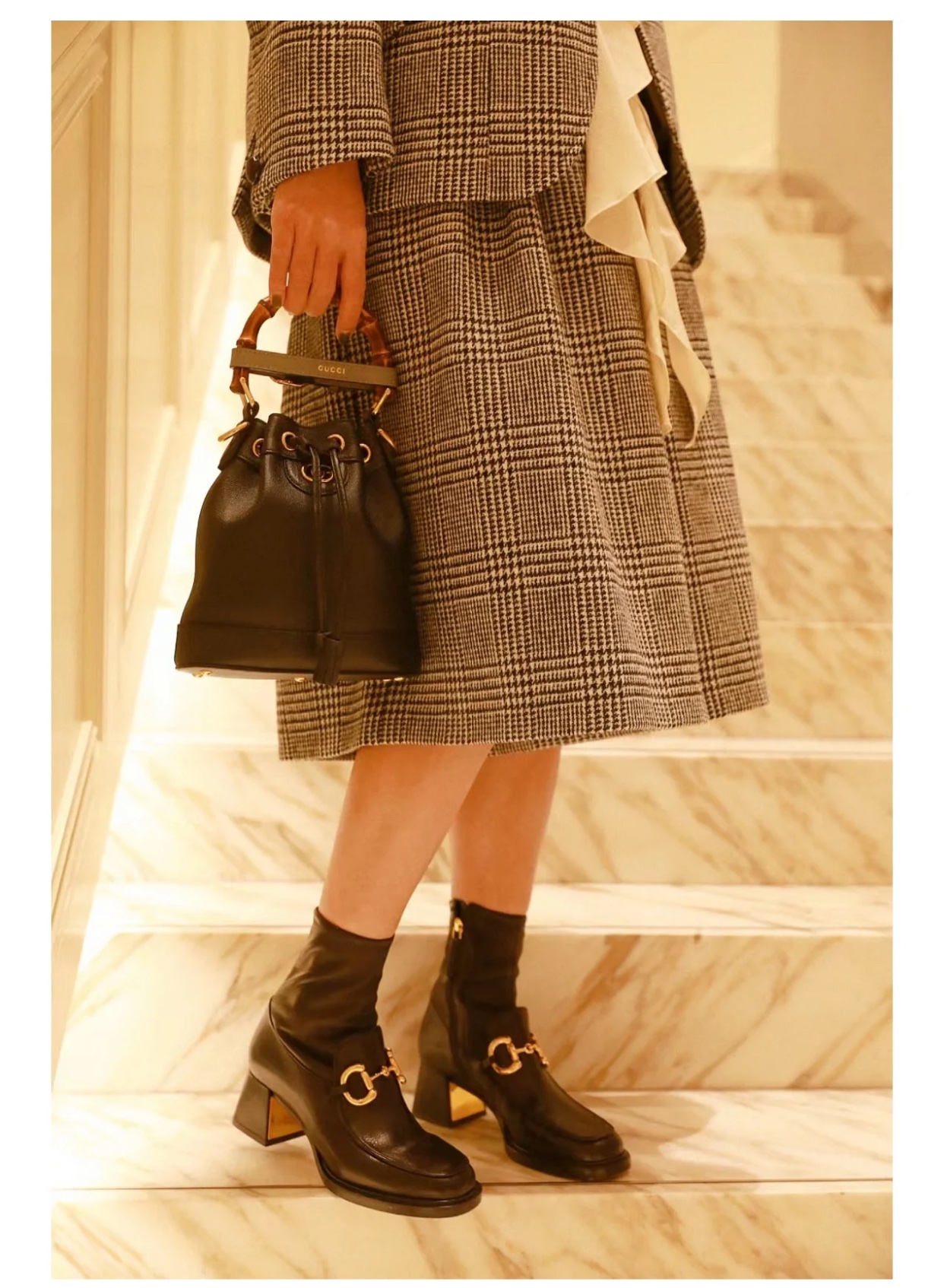 Gucci Diana Bamboo Bucket-19*30*6CM