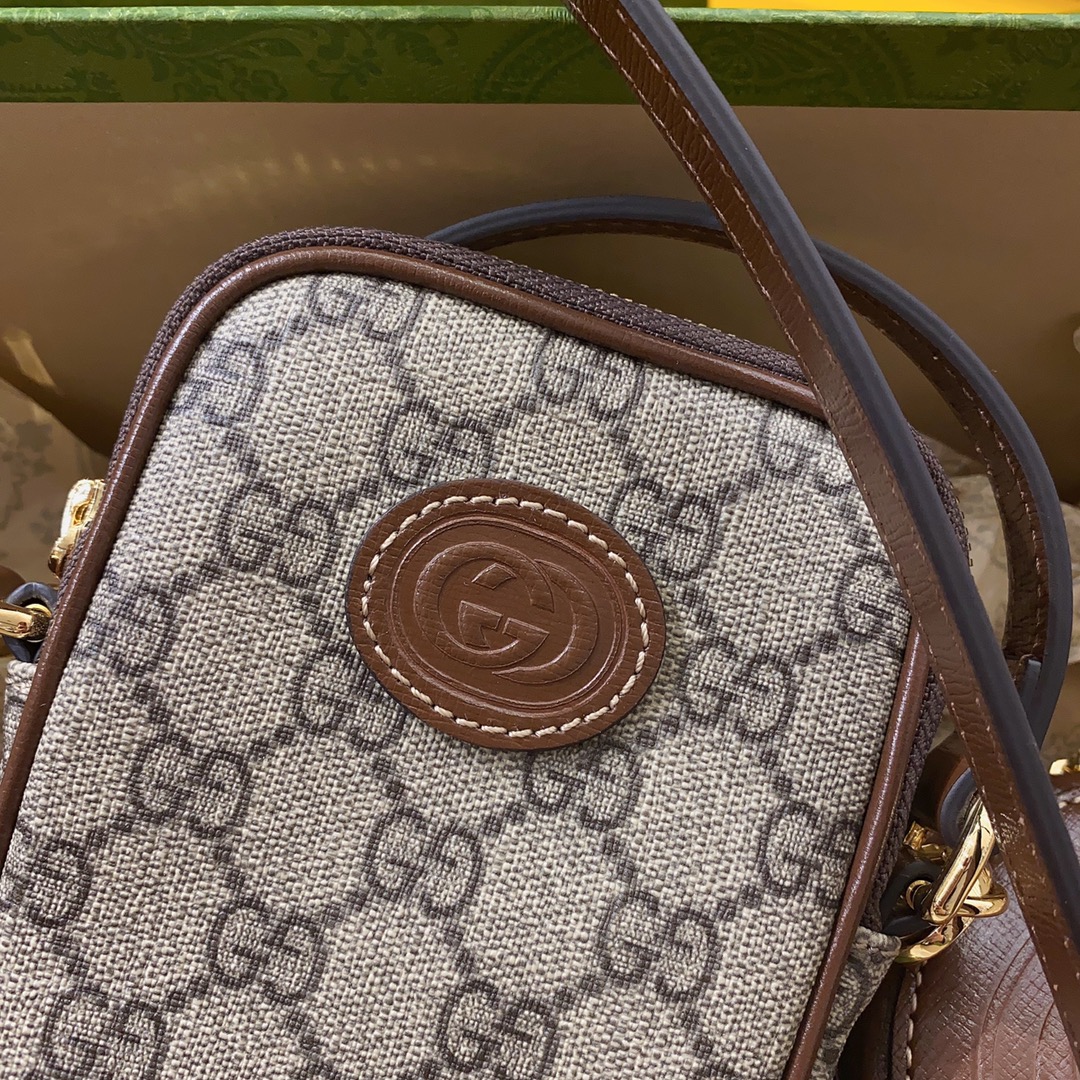 Gucci Interlocking Double G Phone Bag-10.5*18*3CM Gucci Interlocking Double G Phone Bag-10.5*18*3CM
