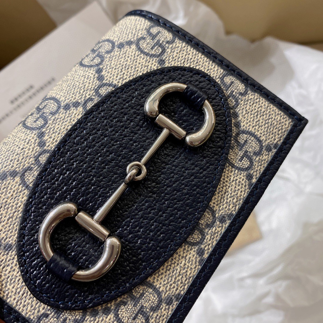 Gucci 1955 Horsebit Wallet-11x 8.5 x 3CM