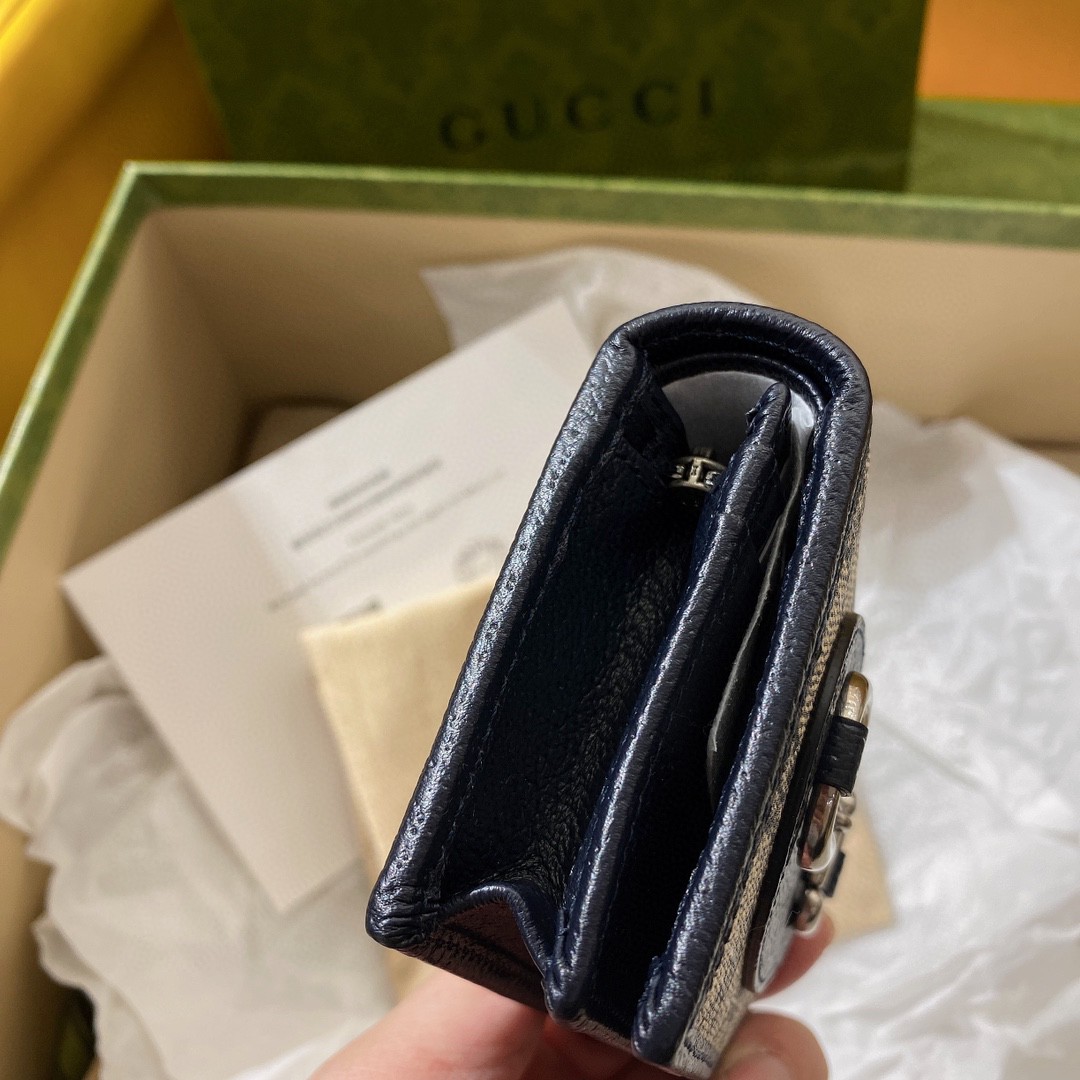 Gucci 1955 Horsebit Wallet-11x 8.5 x 3CM
