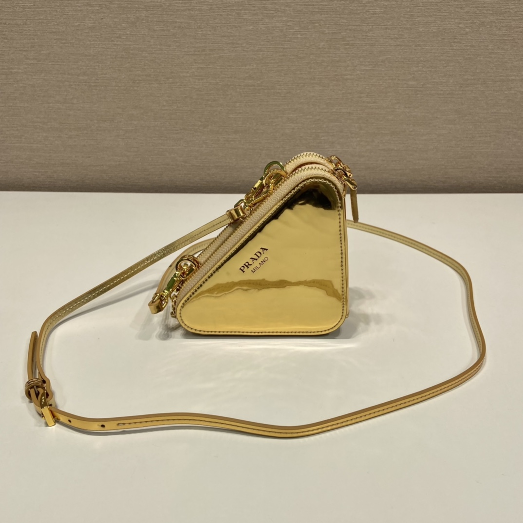 Prada 1NR015 Double Triangle Bag -15*10*5CM Prada 1NR015 Double Triangle Bag -15*10*5CM