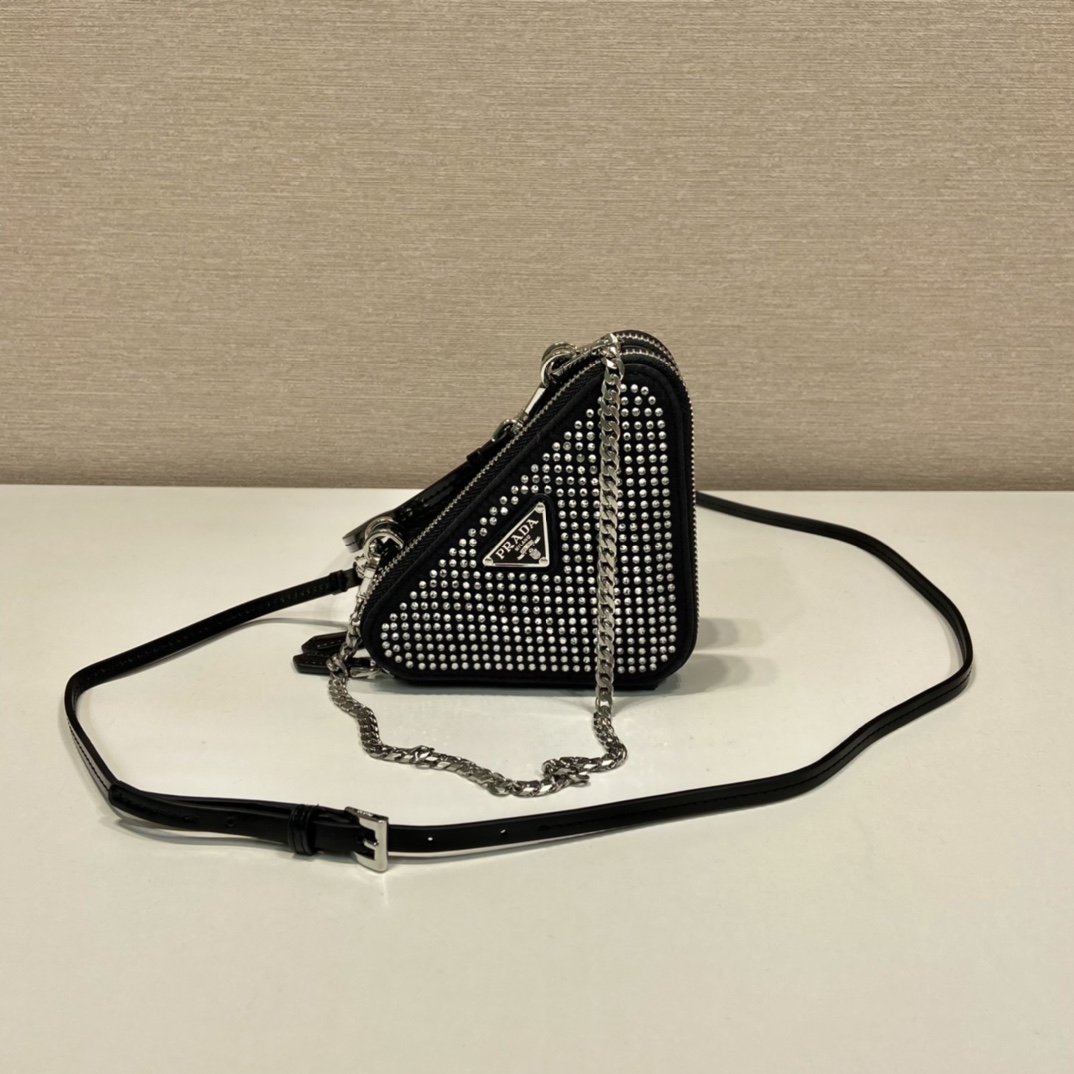 Prada 1NR015 Double Triangle Bag -15*10*5CM