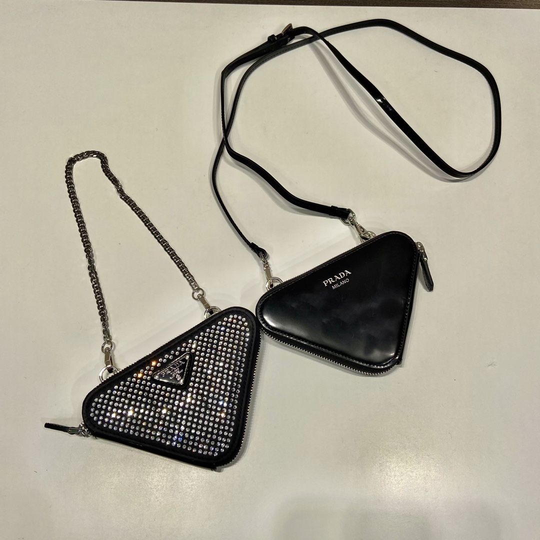 Prada 1NR015 Double Triangle Bag -15*10*5CM