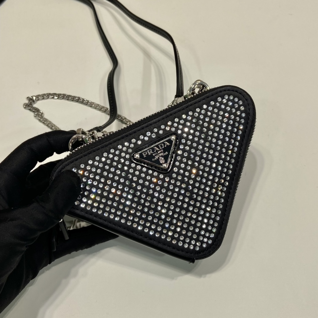 Prada 1NR015 Double Triangle Bag -15*10*5CM