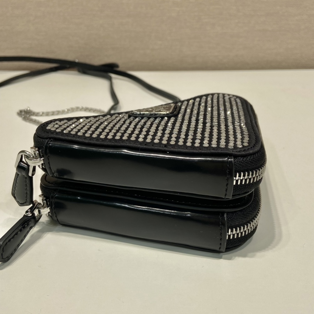 Prada 1NR015 Double Triangle Bag -15*10*5CM