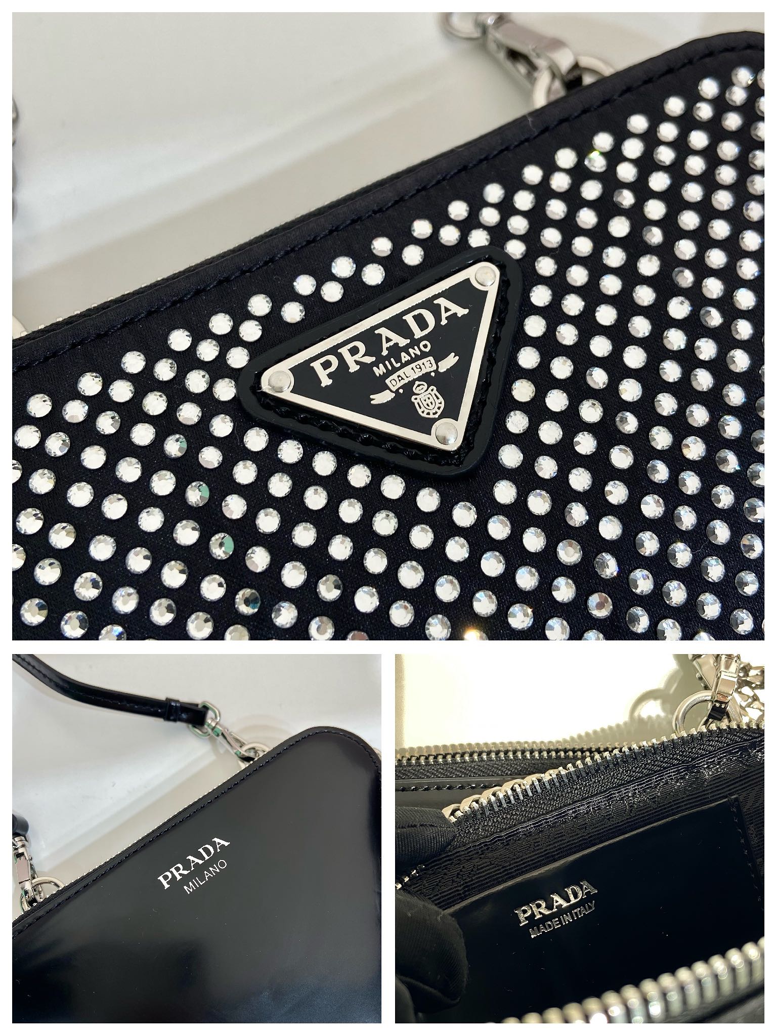 Prada 1NR015 Double Triangle Bag -15*10*5CM