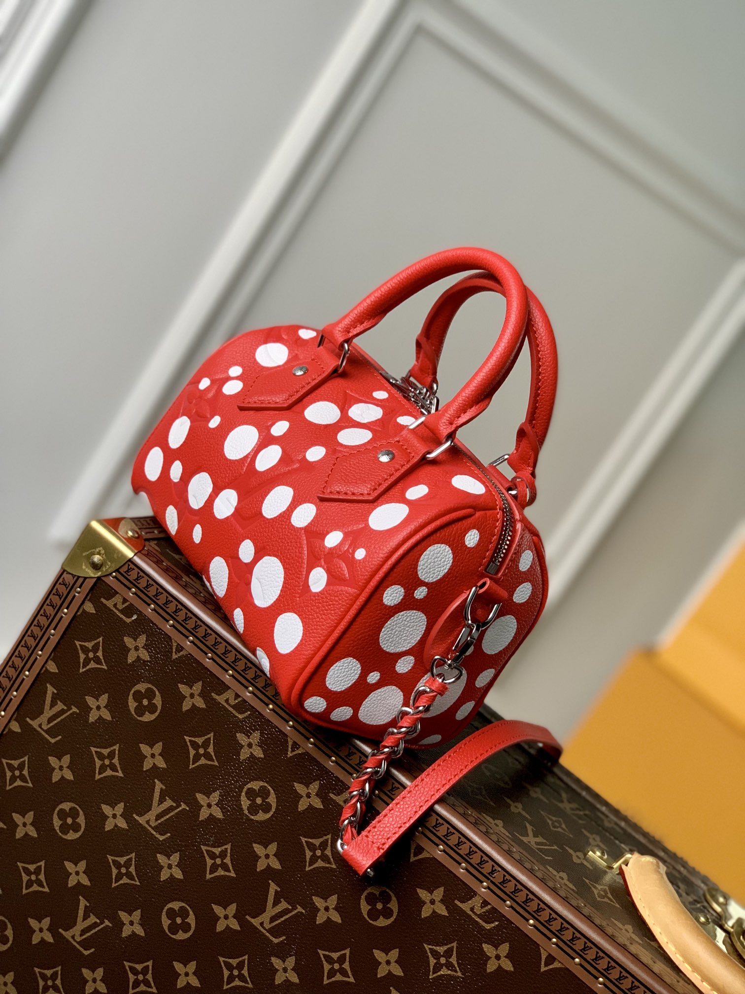 Louis Vuitton YK Speedy Bandoulière 20 -M46411-20*13.5*12CM