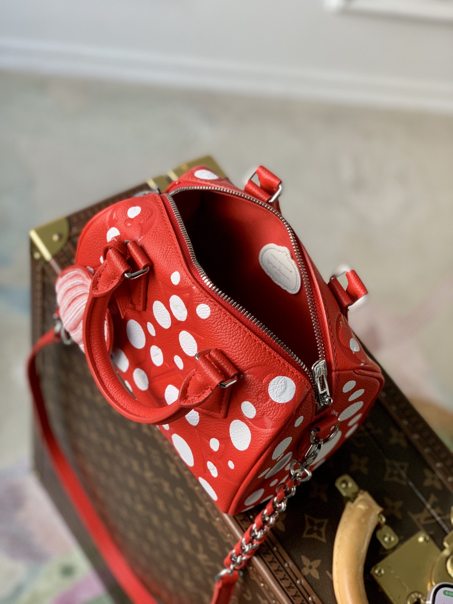 Louis Vuitton YK Speedy Bandoulière 20 -M46411-20*13.5*12CM