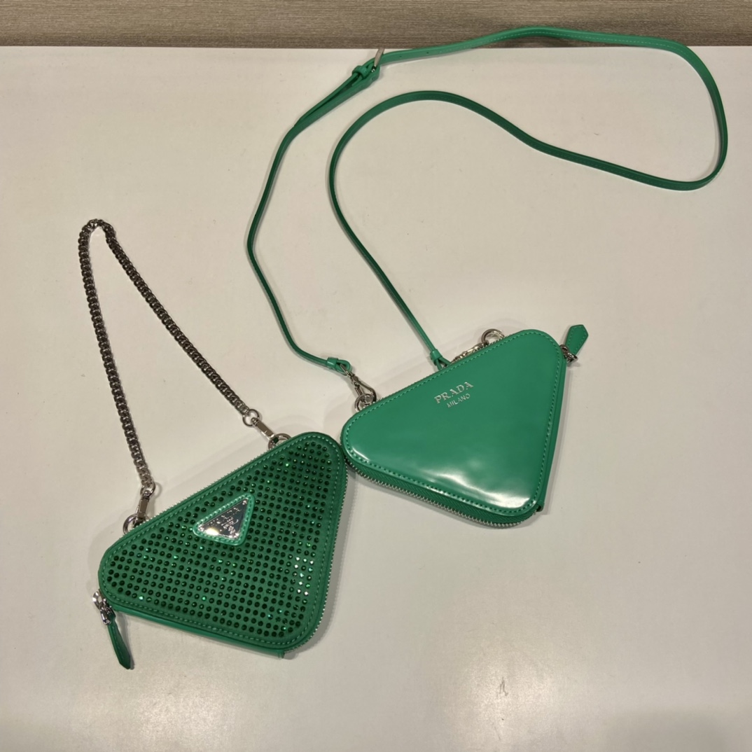 Prada 1NR015 Double Triangle Bag -15*10*5CM